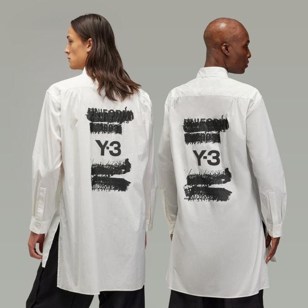 adidas Y-3 Graphic Shirt Core White XS Unisex Product Image