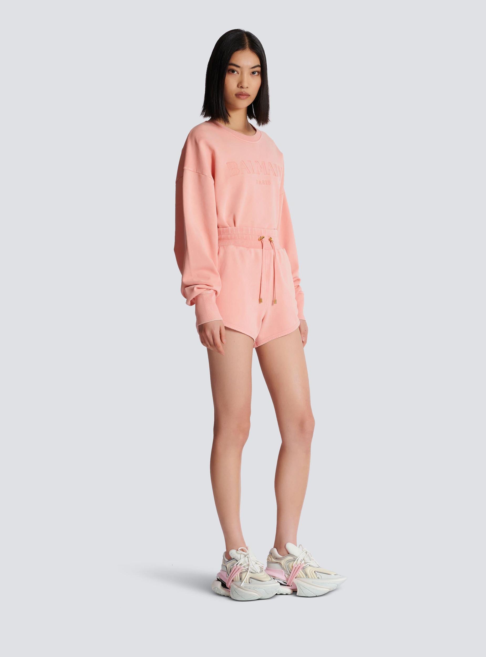 Shorts with Vintage Balmain embroidery Product Image
