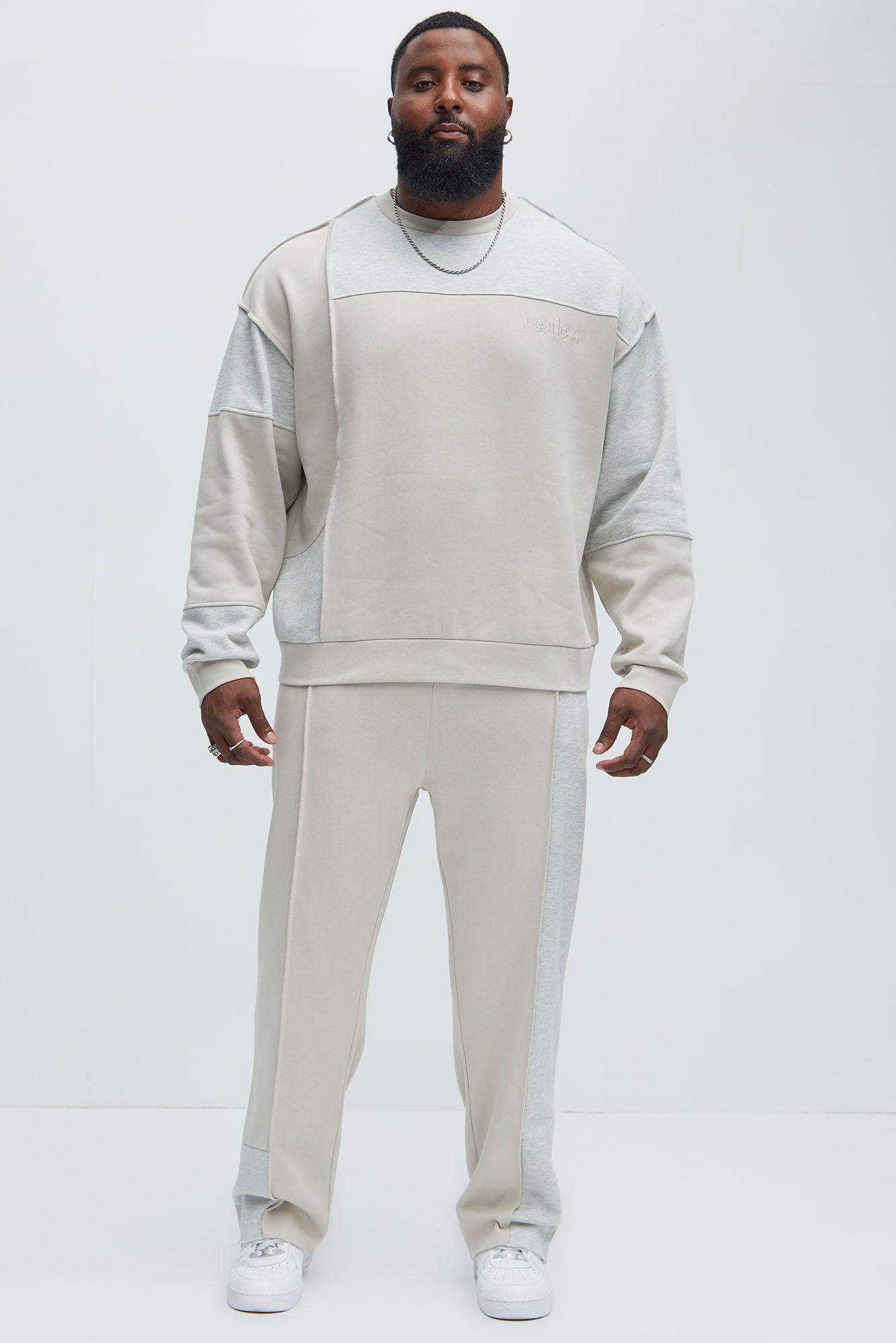 Block The Fear Sweatpants - Grey Product Image