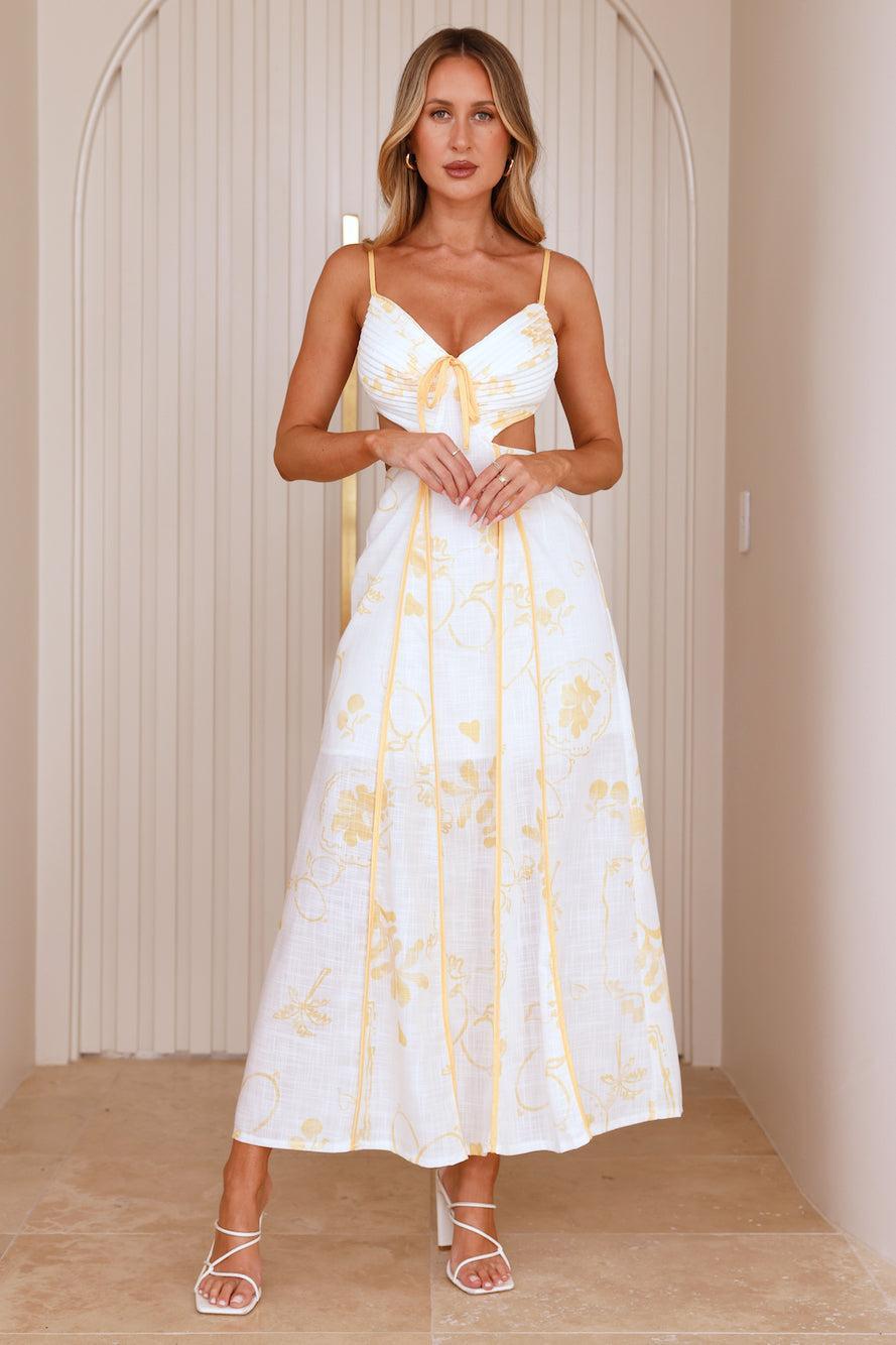 Summer Garden Maxi Dress Yellow Product Image