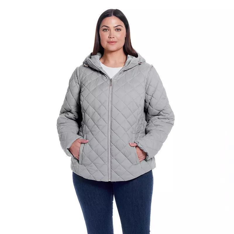 Plus Size Weathercast 2-in-1 Vest Jacket, Women's, Size: 3XL, Pink Pink Product Image