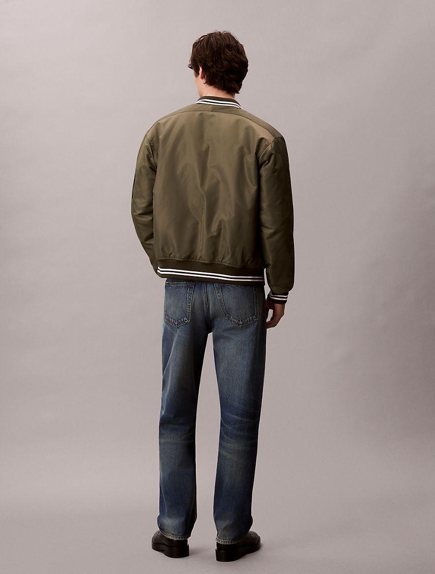 Nylon Tipped Bomber Jacket Product Image