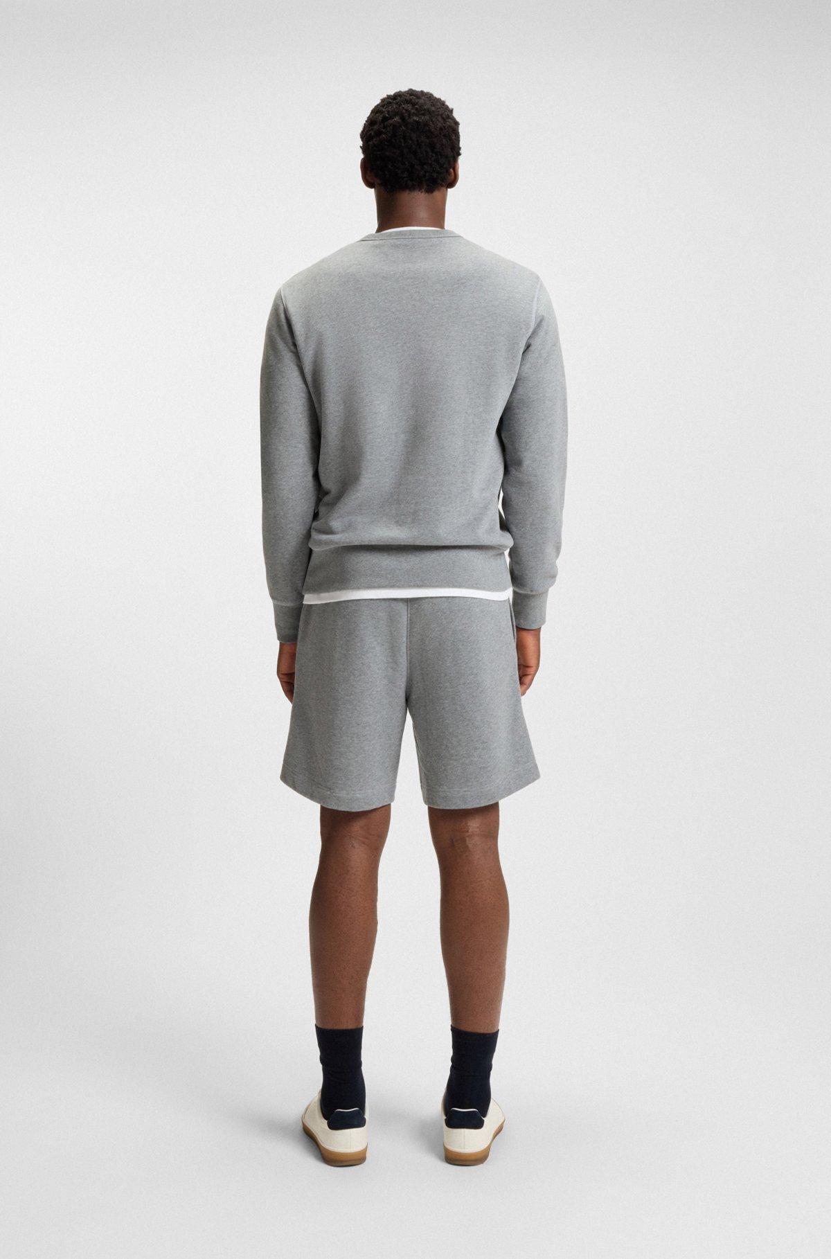 BOSS - BECKHAM x BOSS oversized-fit shorts in cotton terry - Black Product Image