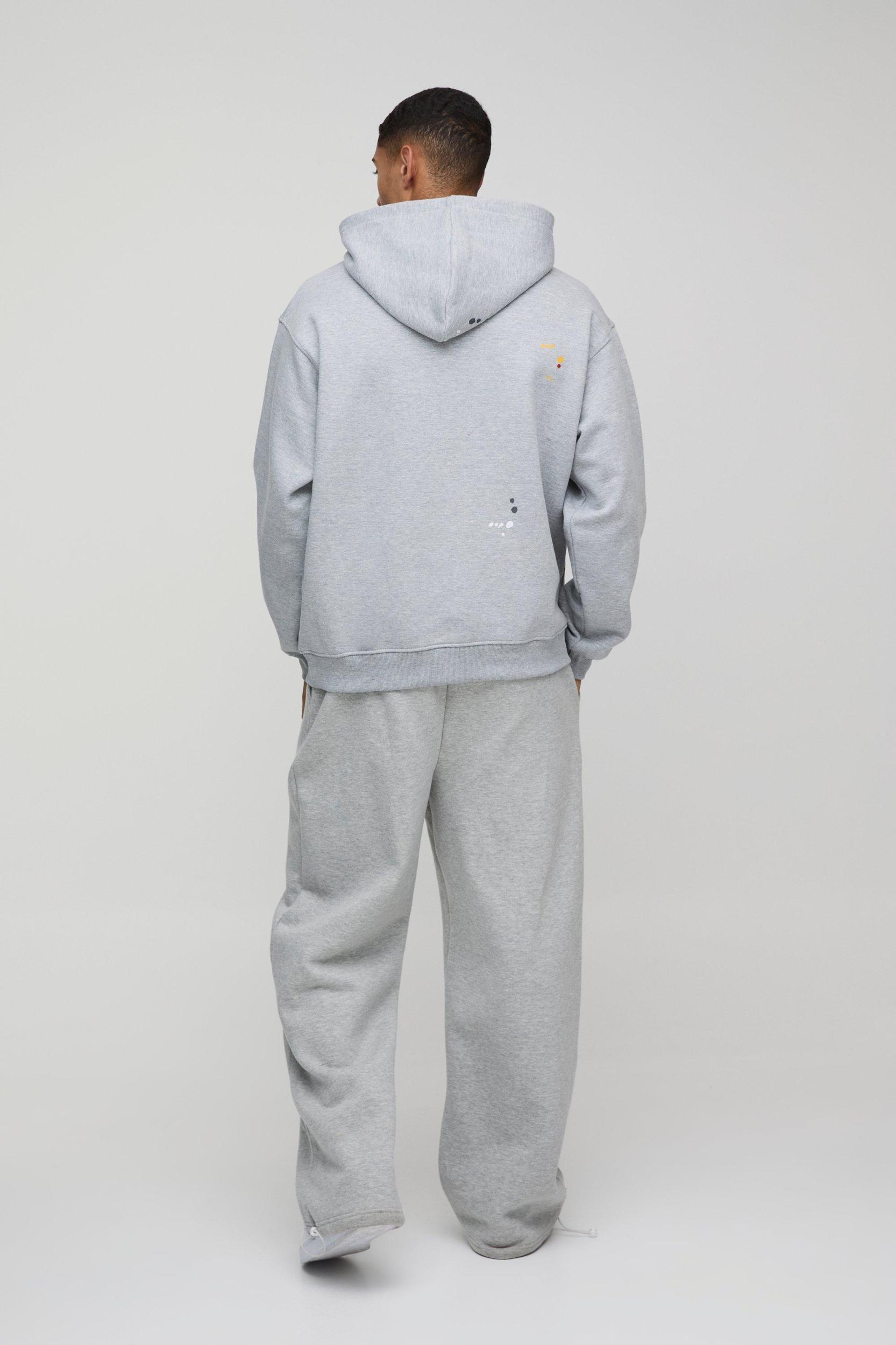 Oversized Paint Splatter Limited Edition Hoodie | boohooMAN USA Product Image