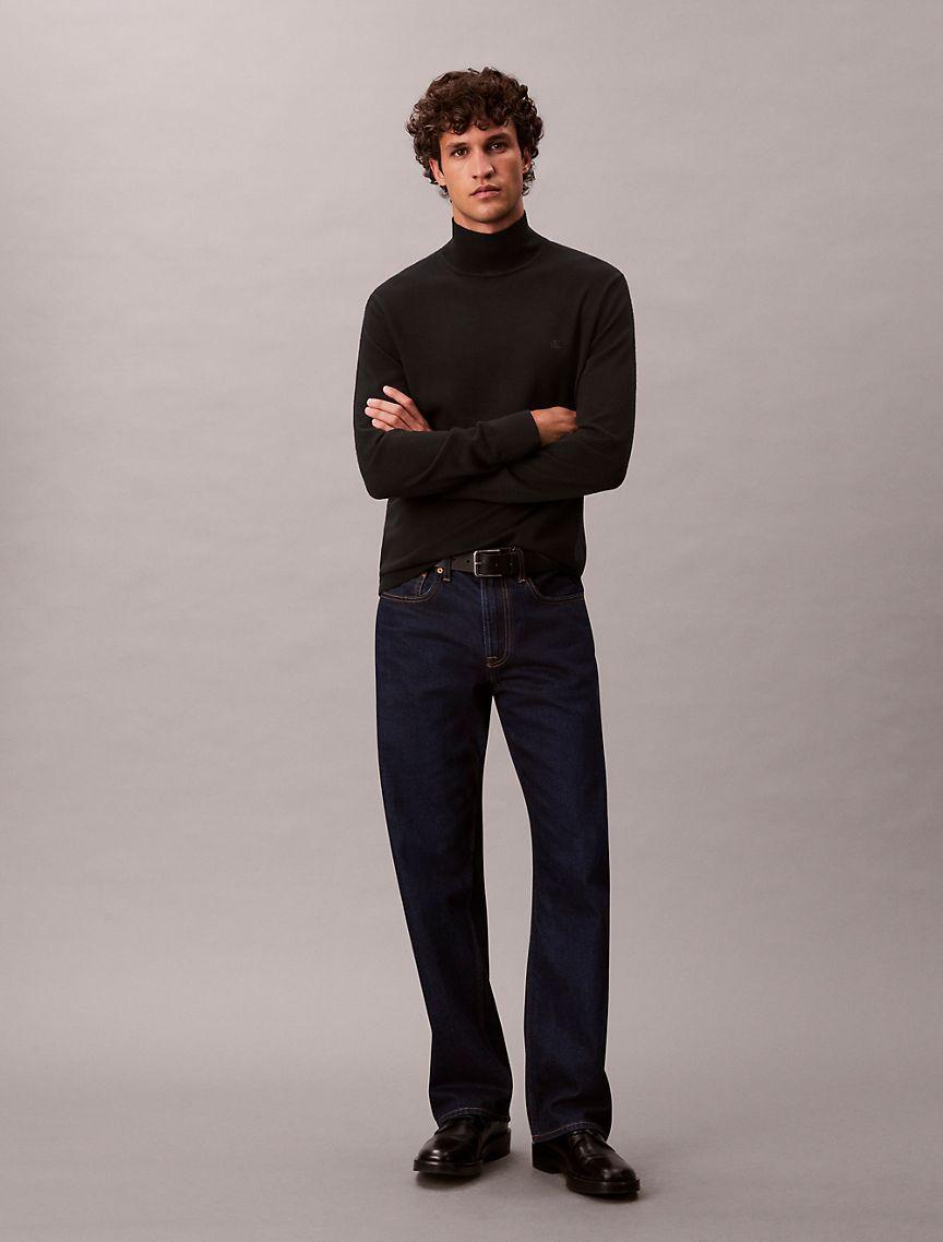 Merino Wool Mock Neck Sweater Product Image