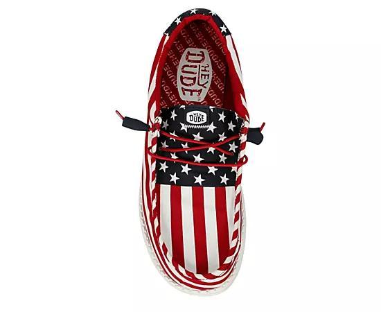 Heydude Mens Wally Americana Slip On Sneaker Product Image