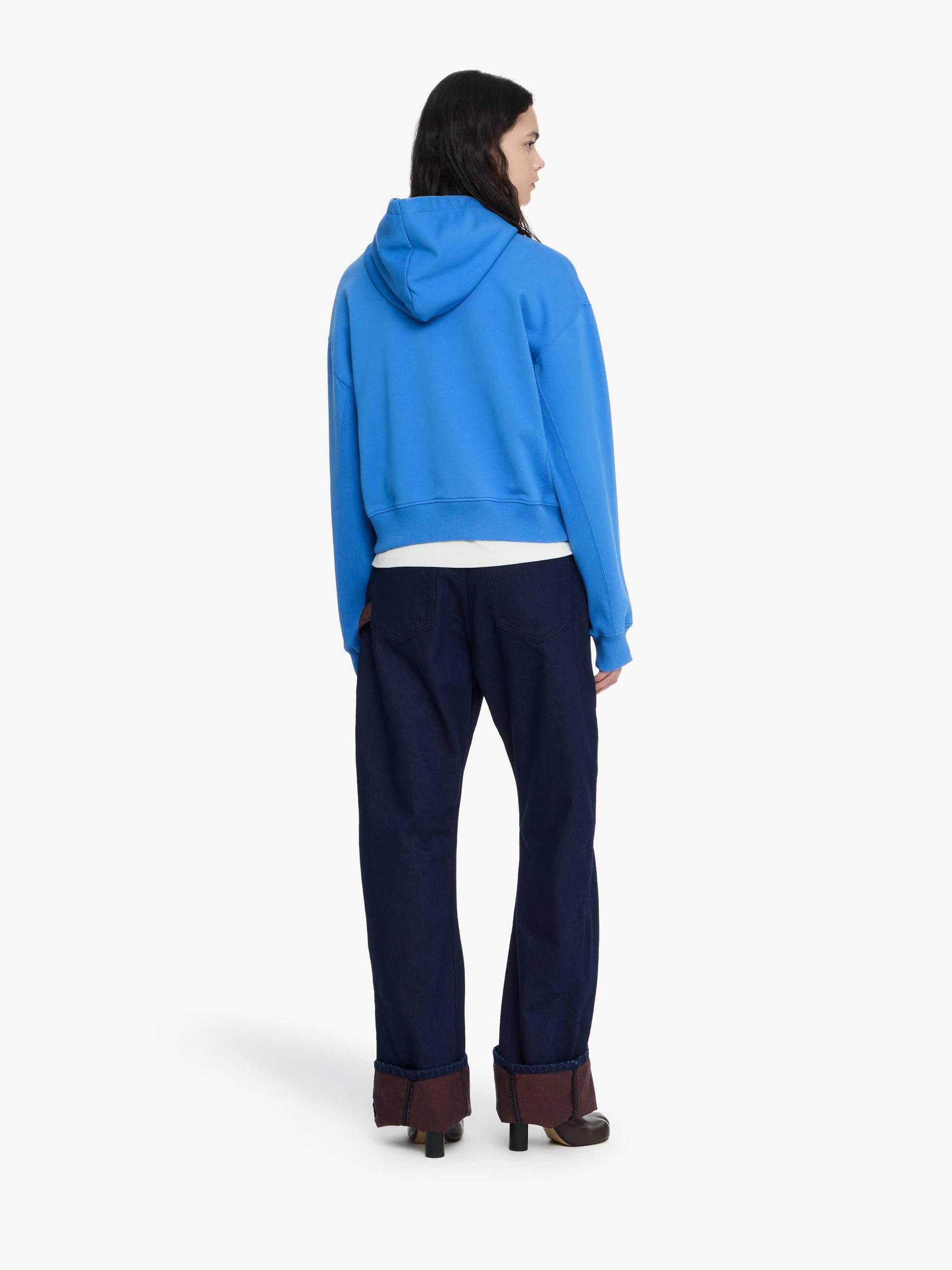 ANCHOR EMBROIDERY CROPPED HOODIE Product Image