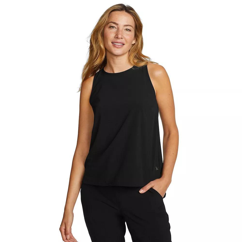 Petite Eddie Bauer Departure Crew Neck Tank Top, Women's, Size: XL, Black Product Image