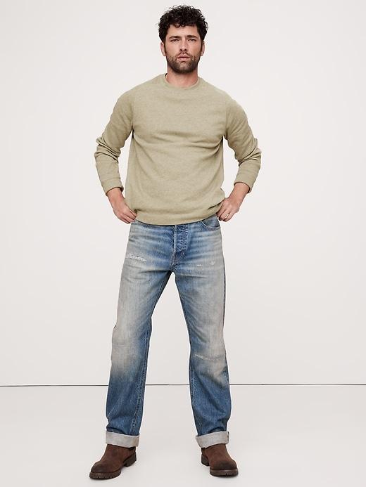 Slub Double-Knit Crew-Neck T-Shirt Product Image