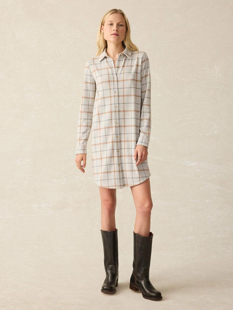Legend™ Sweater Dress - Open Tundra Windowpane Product Image