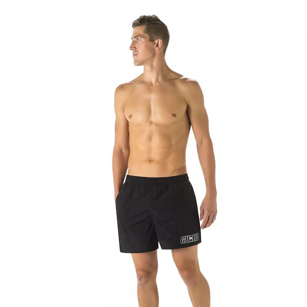 Mens DOLFIN 5" Classic Swim Trunks, Men's, Size: XXL, Black Product Image