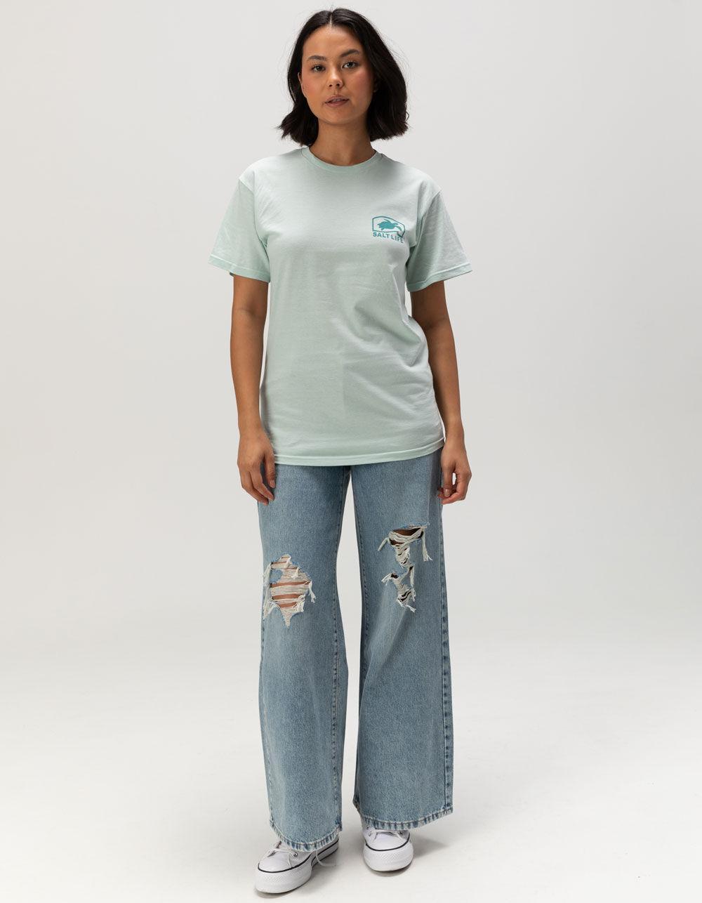 SALT LIFE Pro Salt Turtle Womens Tee - MINT Product Image