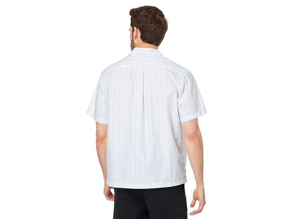 Lacoste Short Sleeve Relaxed Fit Monogram Woven Shirt (Phoenix /Flour) Men's Jacket Product Image