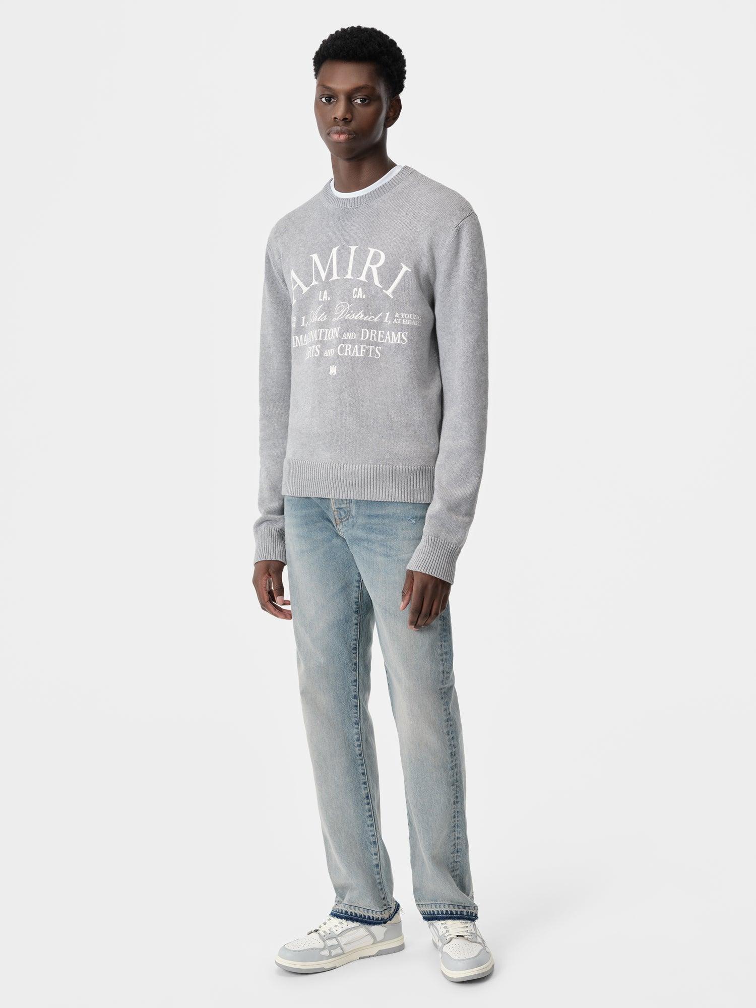 AMIRI ARTS DISTRICT CREW - Grey Male Product Image