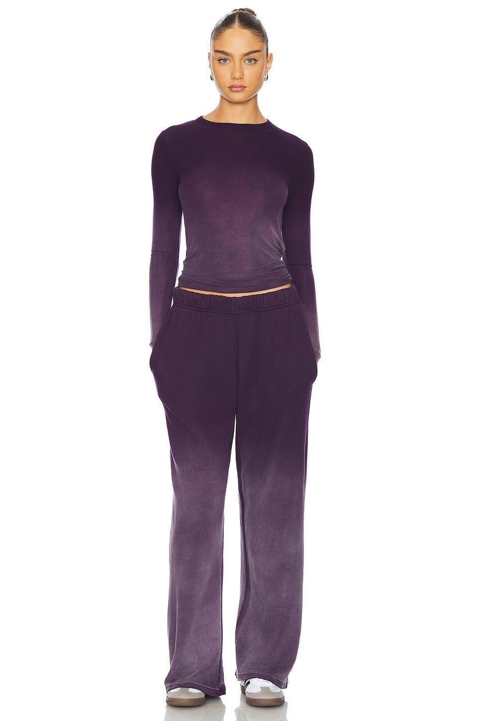 Alick Long Sleeve Fitted Top W/ Thumbhole Top Michael Lauren Product Image