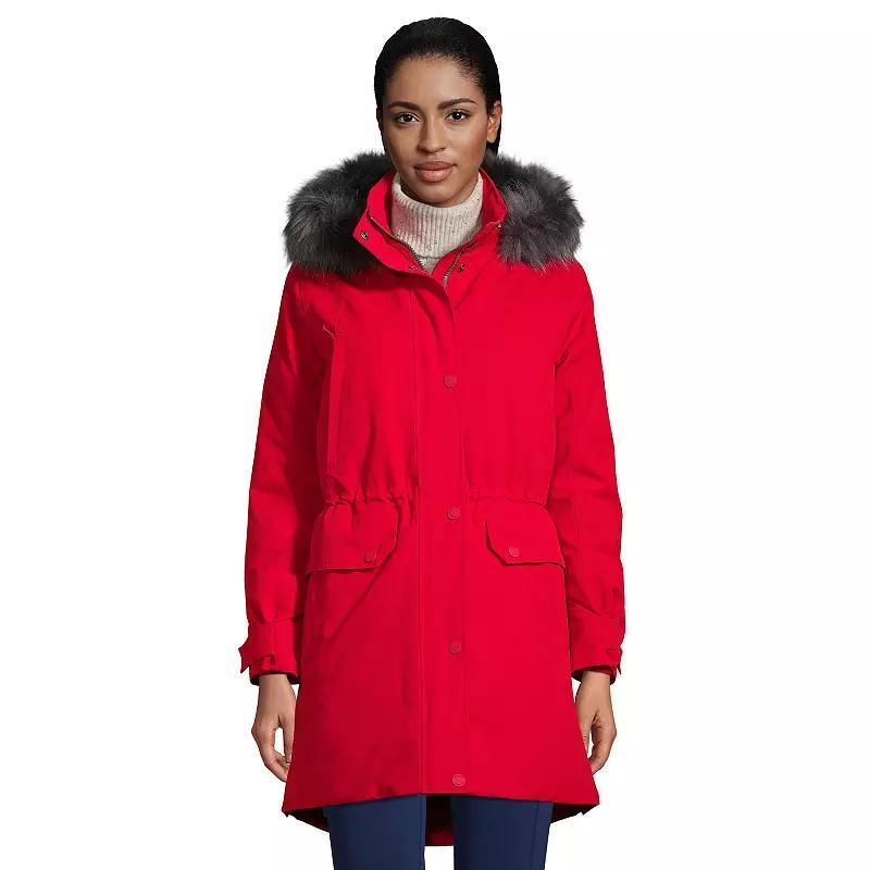 Women's Lands' End Expedition Down Waterproof Winter Parka, Size: Medium, Black Product Image