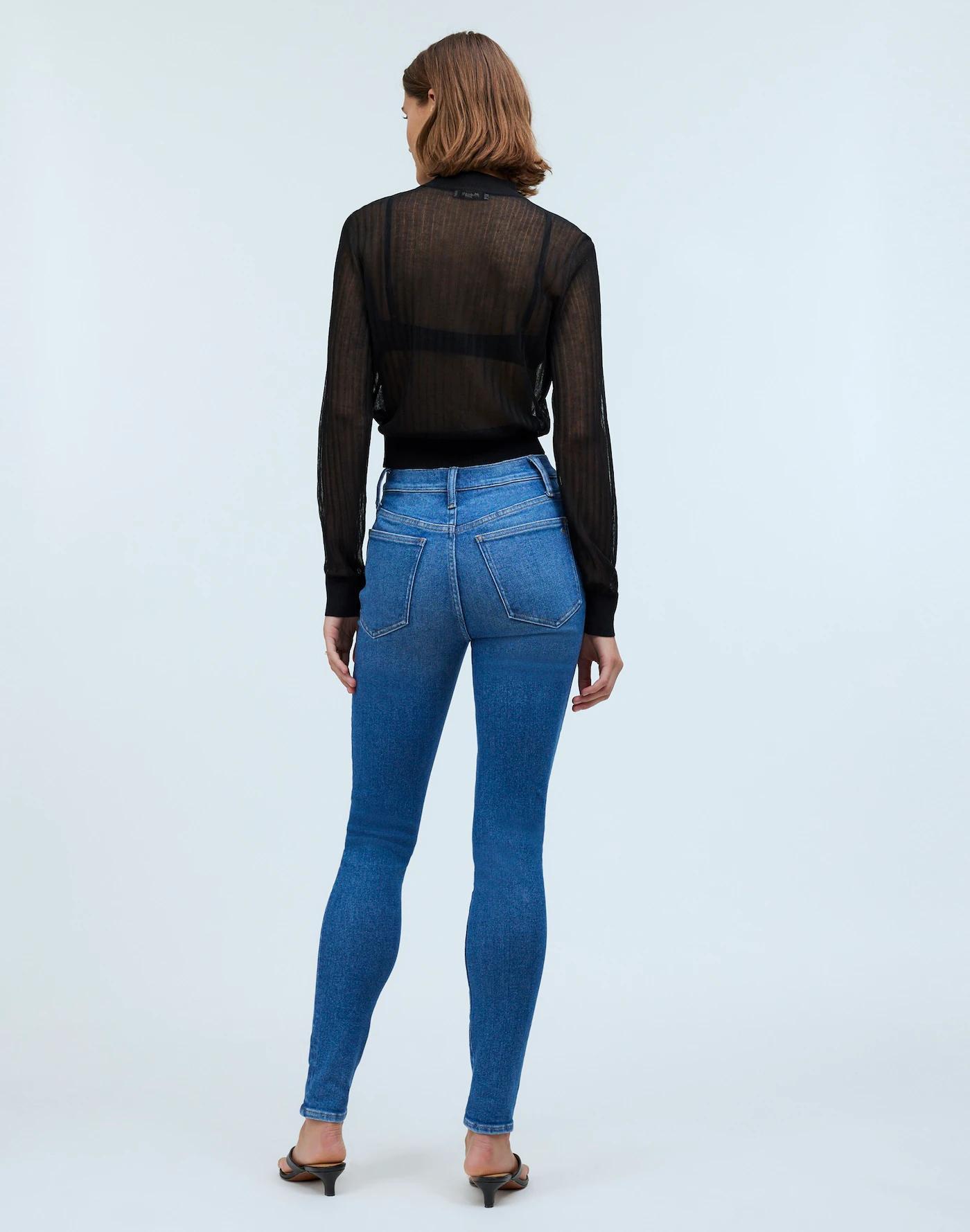 Petite High-Rise Skinny Jeans in Gracey Wash Product Image
