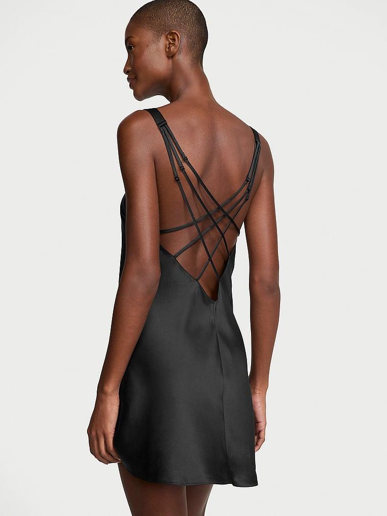 Scattered Shine Strap Satin Strappy-Back Slip Product Image