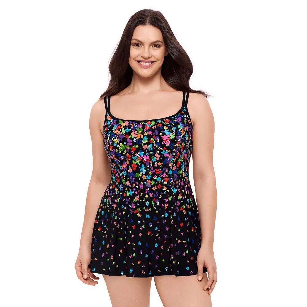 Womens Great Lengths Princess Seam Swimdress One-Piece Swimsuit Product Image
