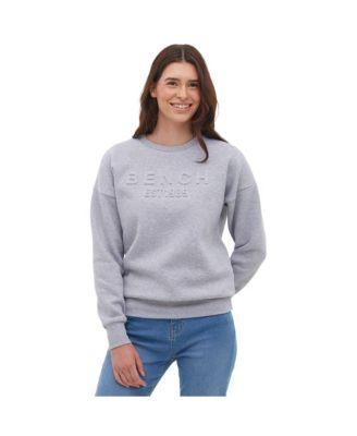 Bench Dna Womens Avyanna Deboss Logo Crew Neck Sweatshirt Product Image