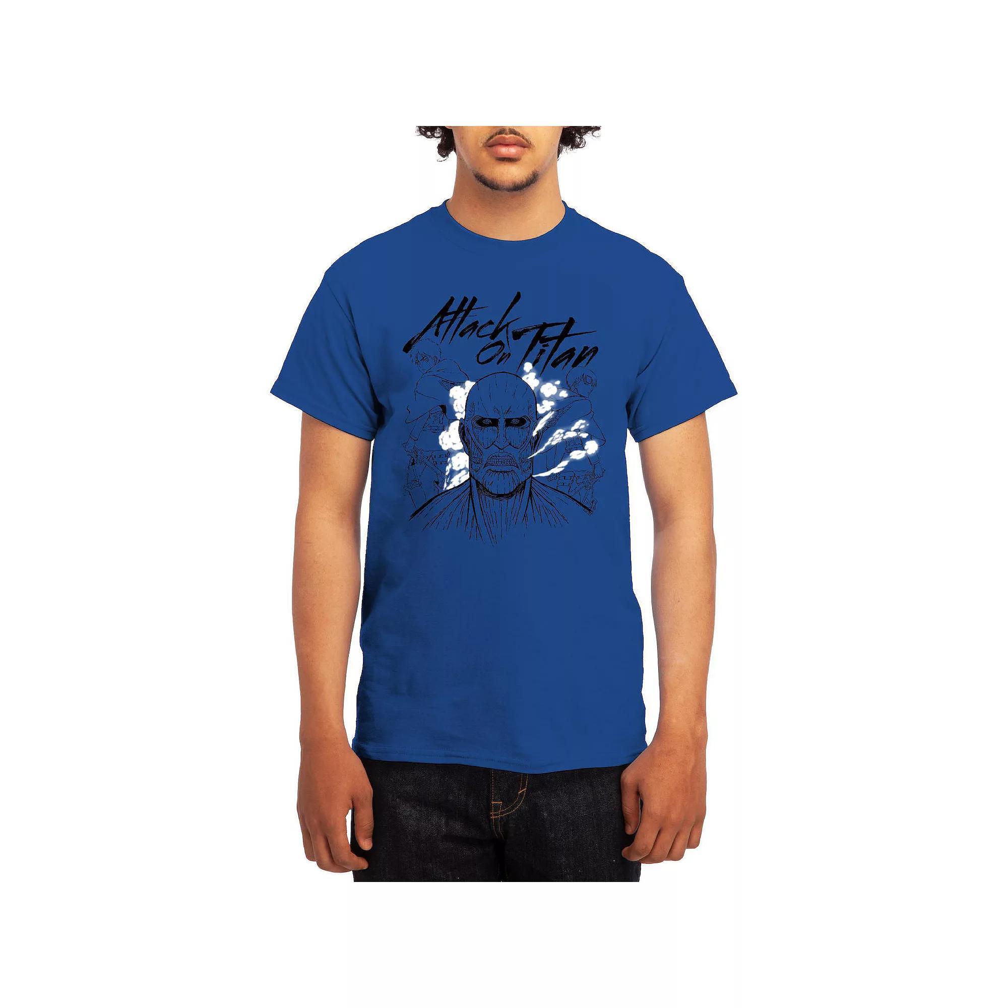 Men's Attack on Titan Eren & Mikasa Tee, Boy's, Size: Small, Green Product Image