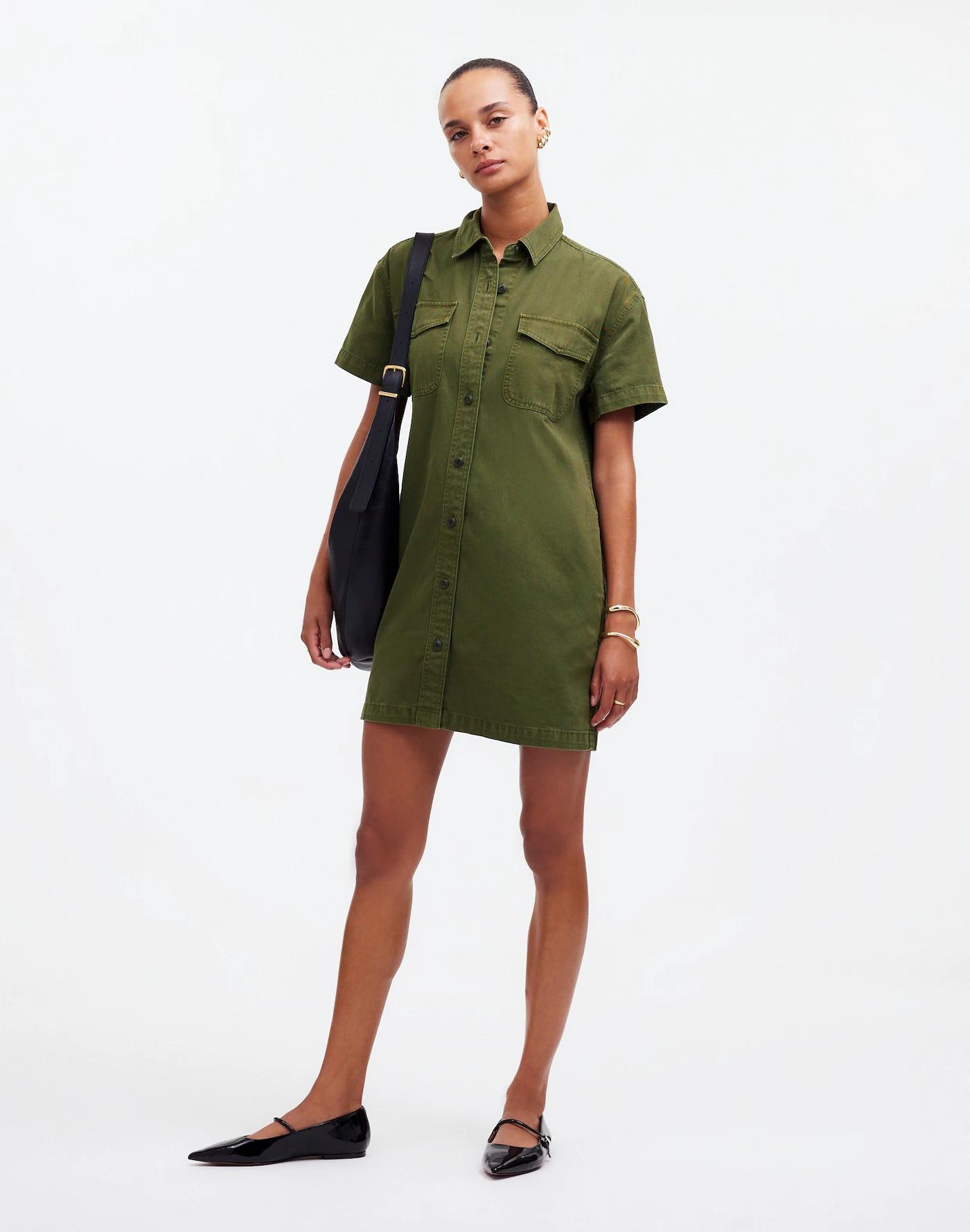 Oversized Mini Shirtdress Product Image