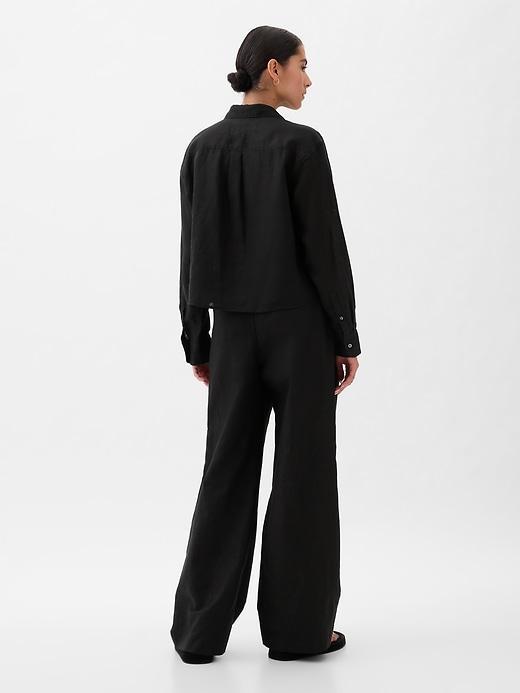 Organic Cotton Poplin Cropped Shirt Product Image