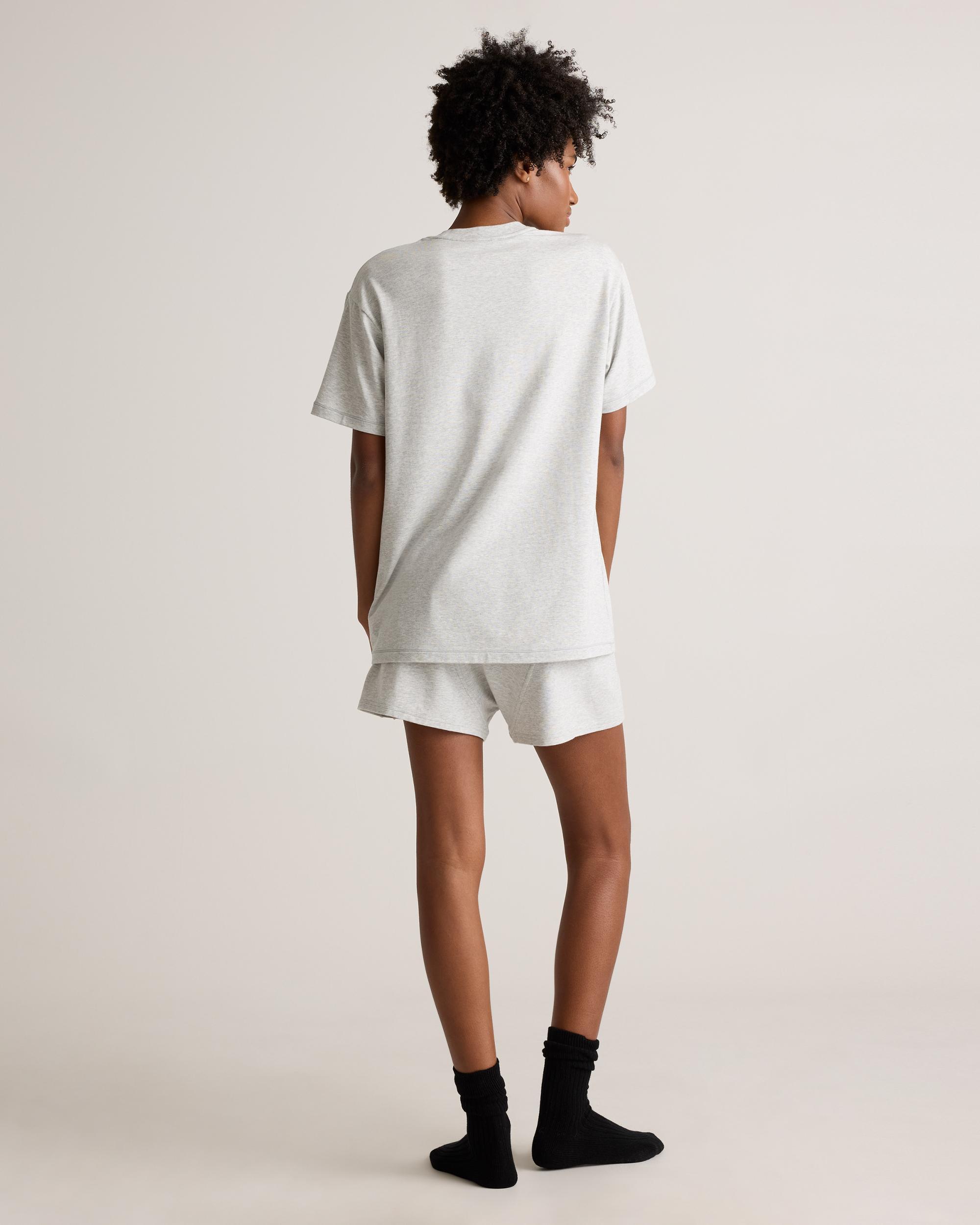 Quince | Women's Dream Lounge OverSized Short Sleeve Pajama Set Size XS, Cotton Product Image