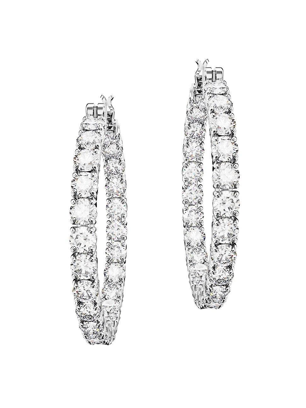 Swarovski Matrix Crystal Inside Out Hoop Earrings Product Image