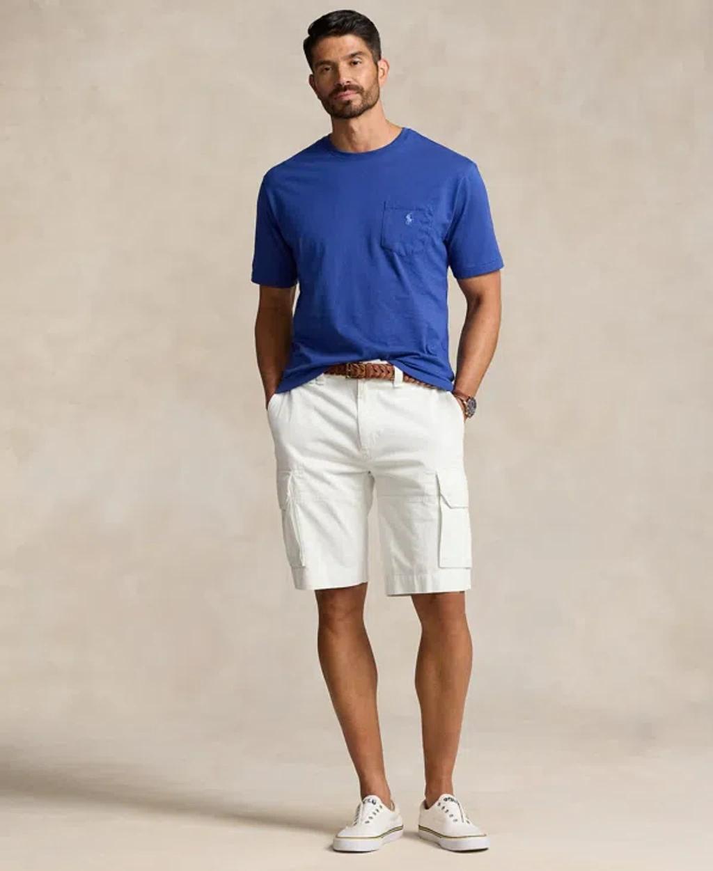 POLO RALPH LAUREN Men's Big & Tall Crew-neck Pocket T-shirt In Ink Product Image