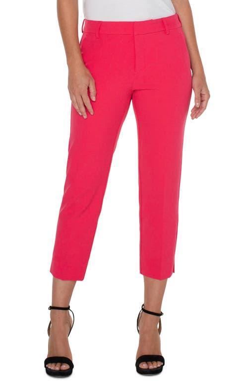 Liverpool Los Angeles Kelsey Luxe Stretch Mid Rise Crop Trouser with Slit (Diva ) Women's Casual Pants Product Image