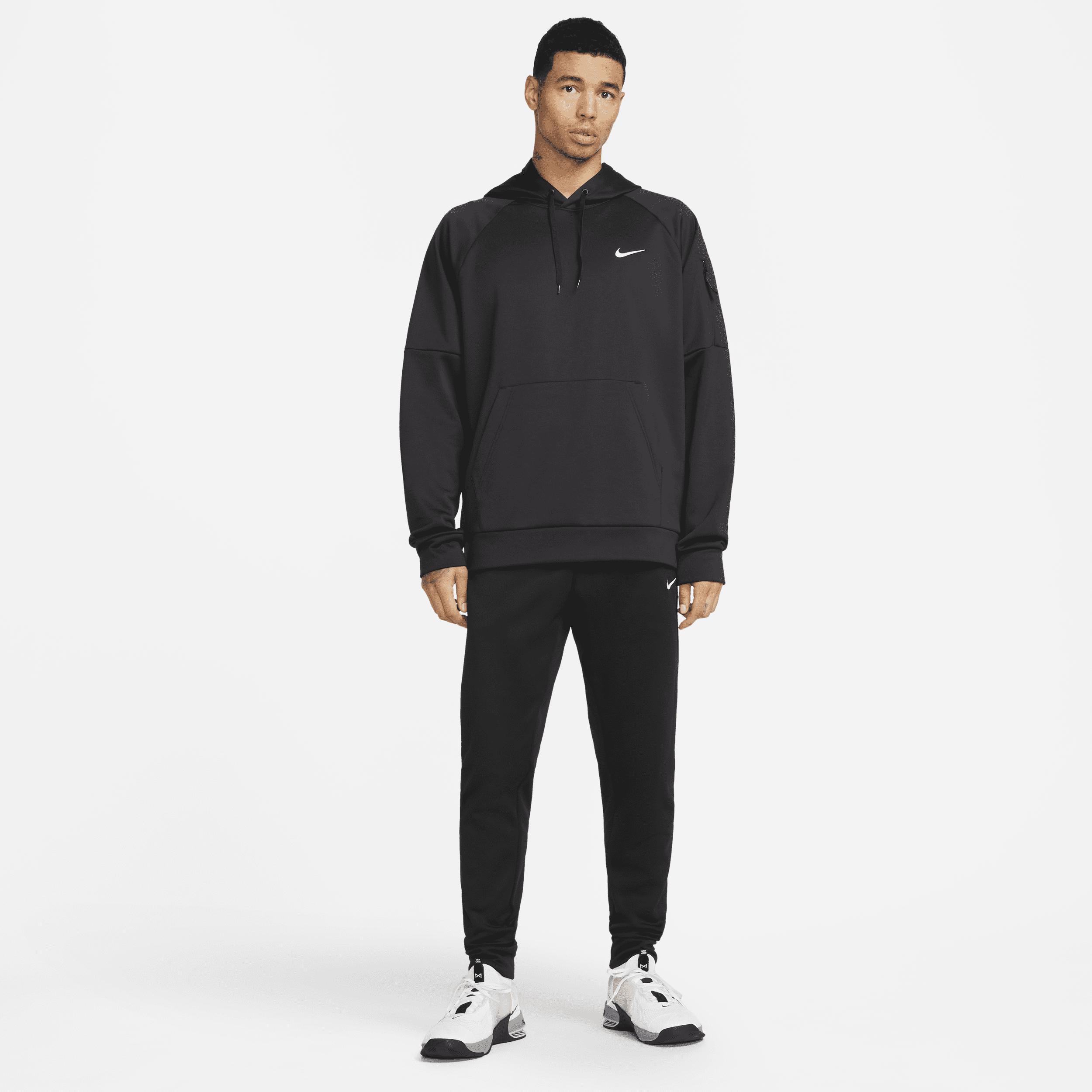 Nike Men's Therma-FIT Pullover Training Hoodie in Black/Black Size 3XL 100% Polyester Product Image