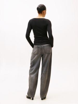 Ribbed Boatneck Top Product Image