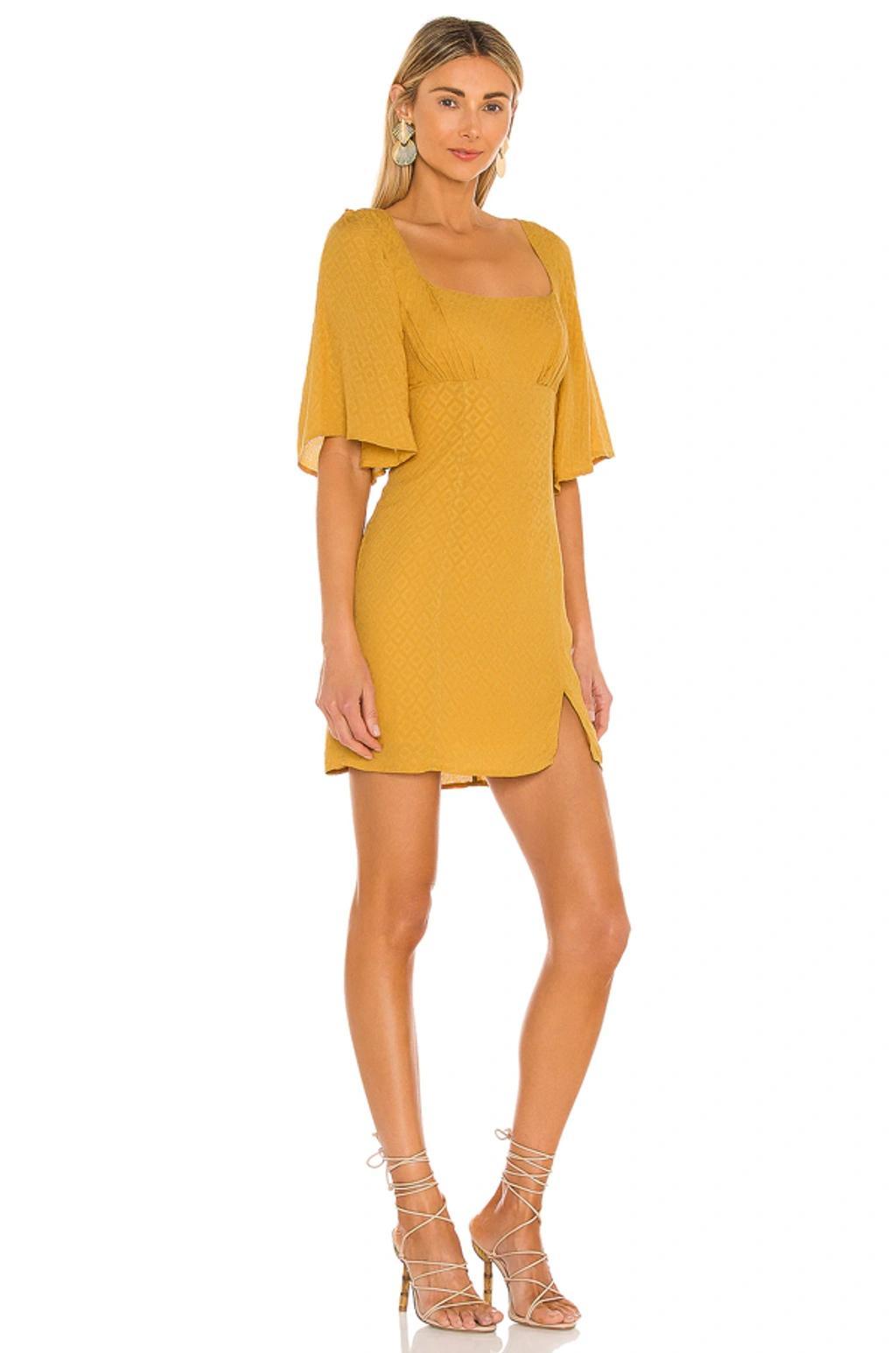 HOUSE OF HARLOW 1960 X Revolve Imani Mini Dress In Mustard Product Image