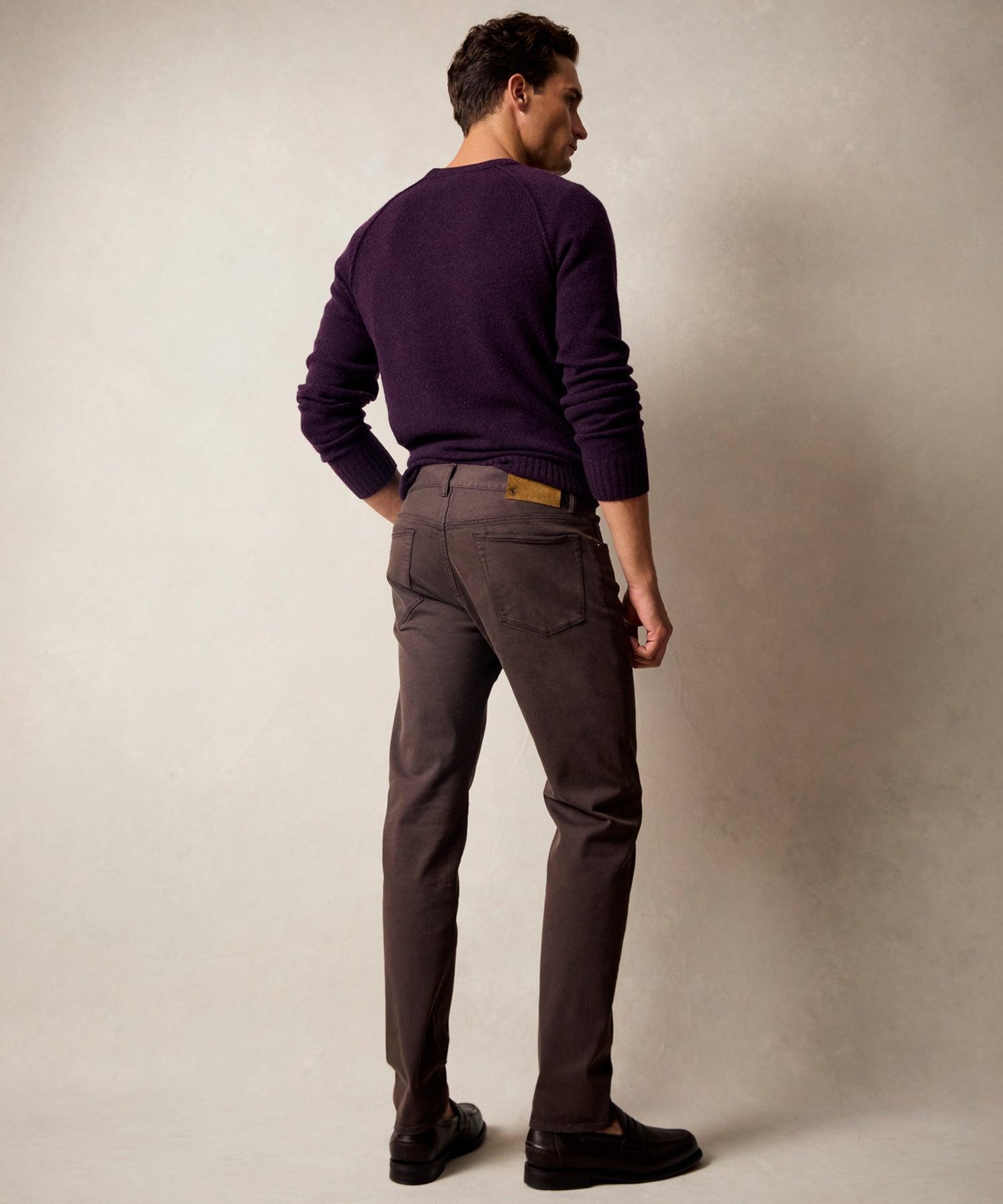 Slim Fit 5-Pocket Chino in Espresso Bean Product Image