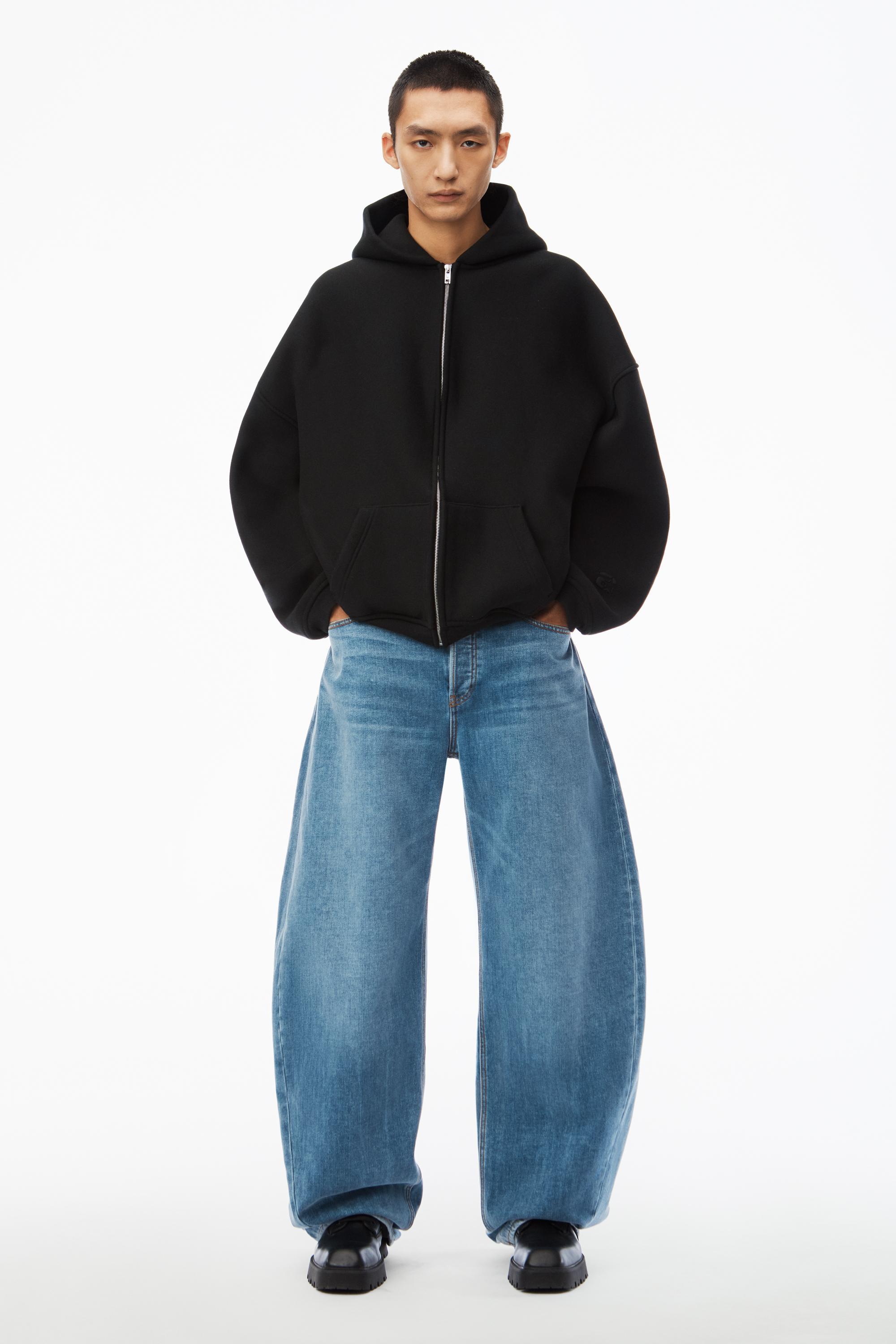 Star Zip Up Hoodie In Dense Fleece Product Image