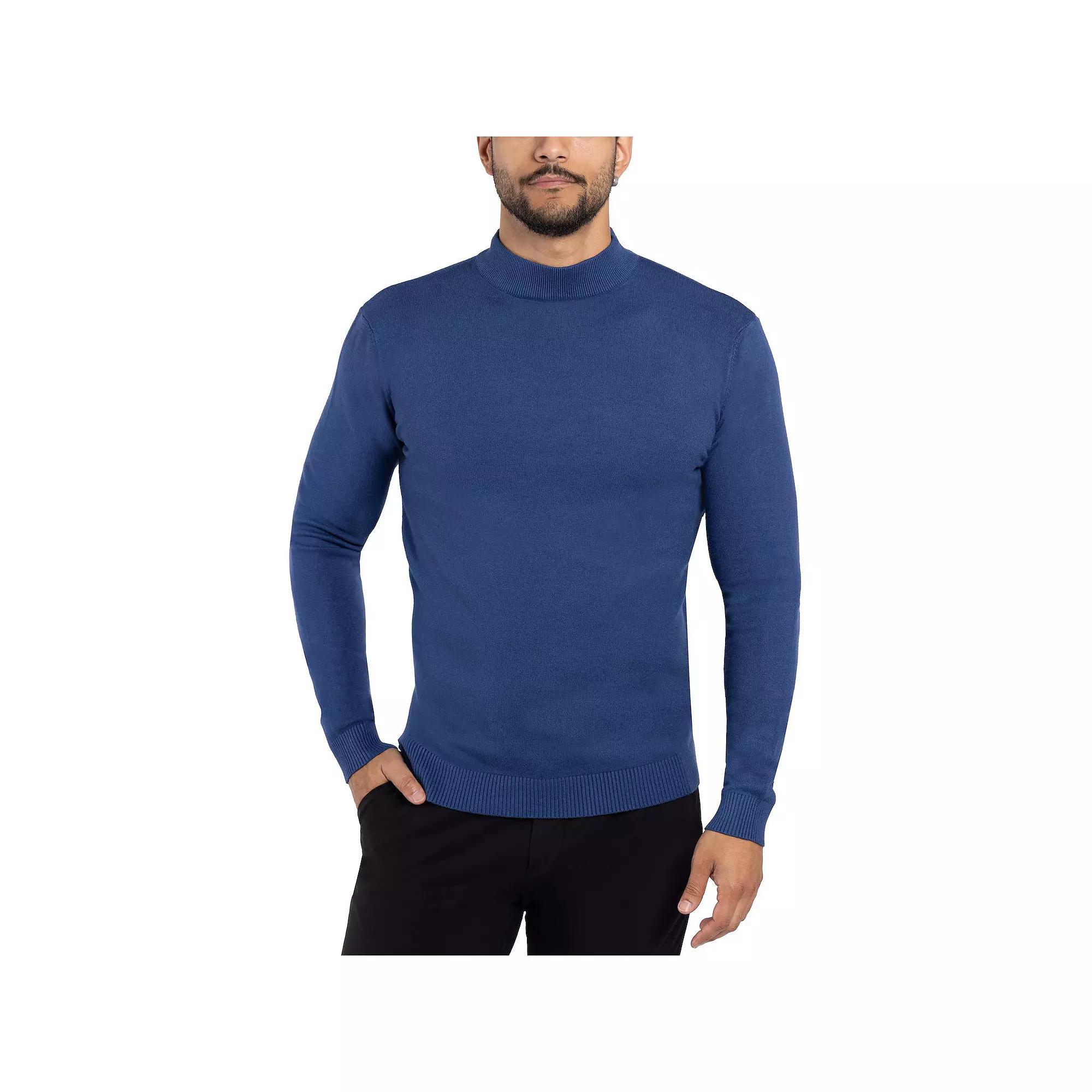 Men's Xray Regular-Fit Mockneck Sweater, Size: 3XL, Brown Product Image