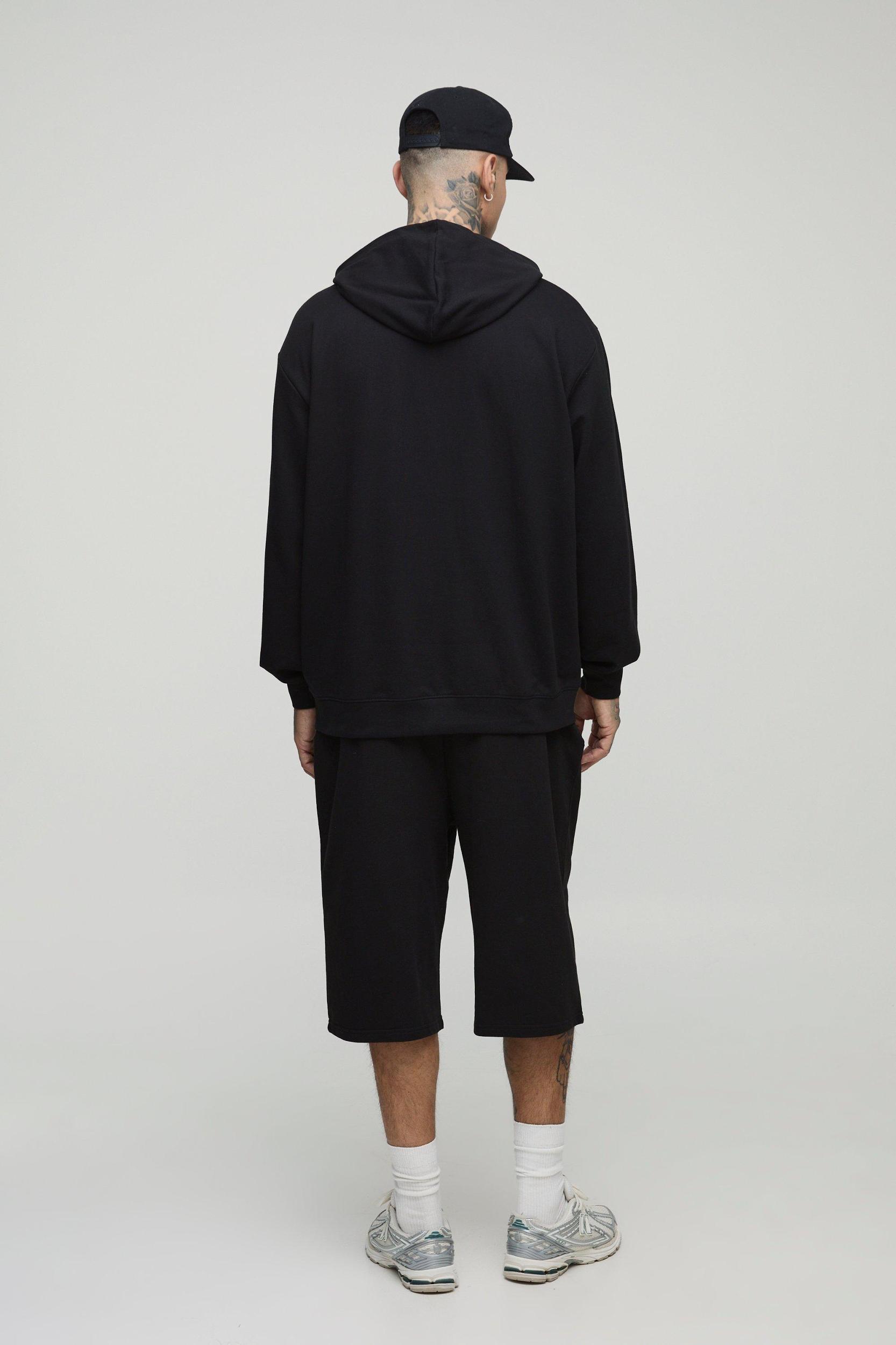 Tall Regular Fit 260GSM Loopback Basic Jersey Longline Shorts | boohooMAN USA Product Image