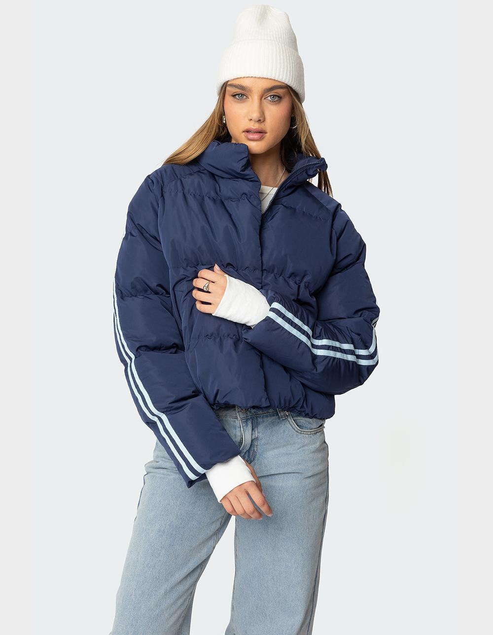 EDIKTED Sherry Side Striped Puffer Jacket Product Image