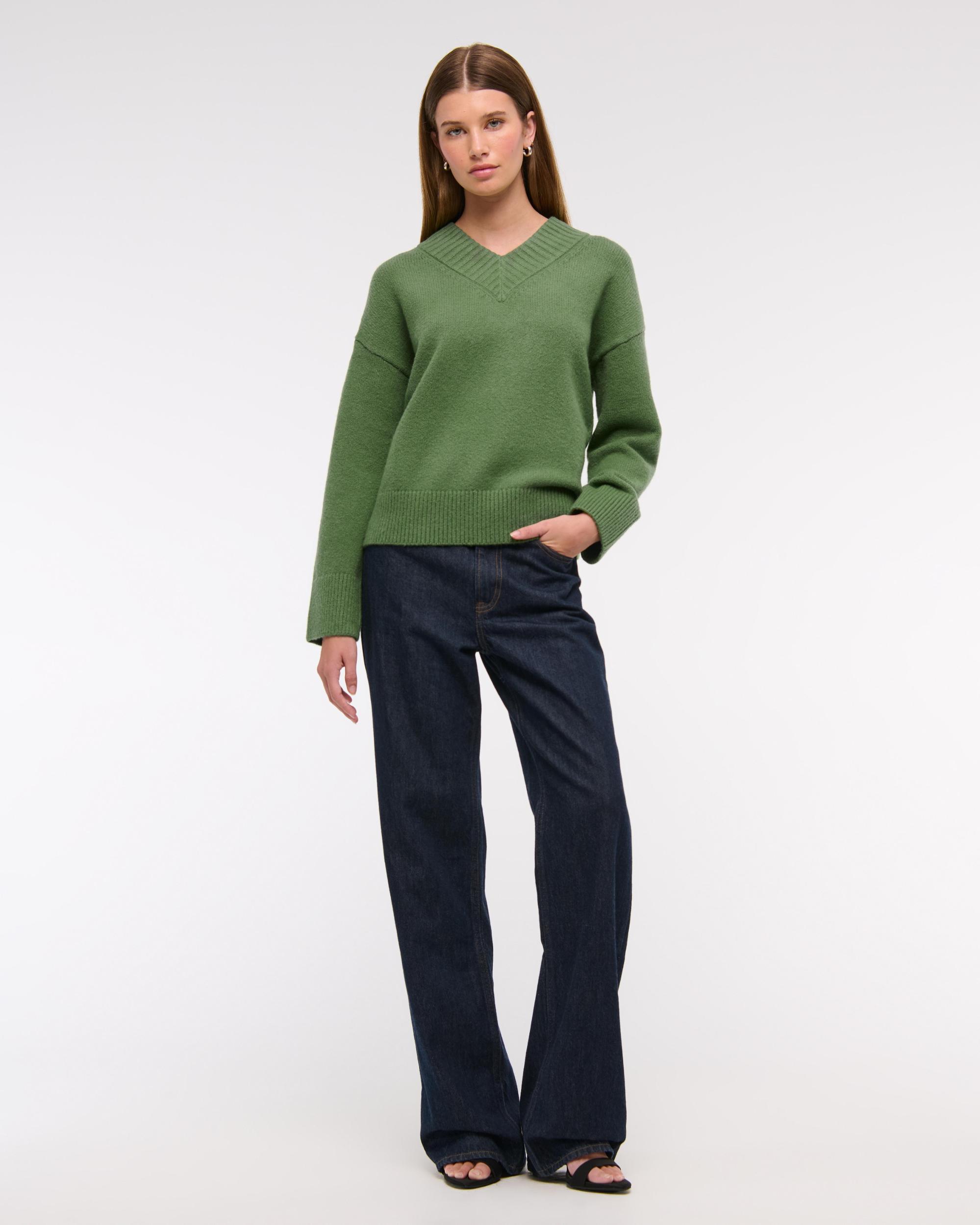 High V-Neck Sweater Product Image