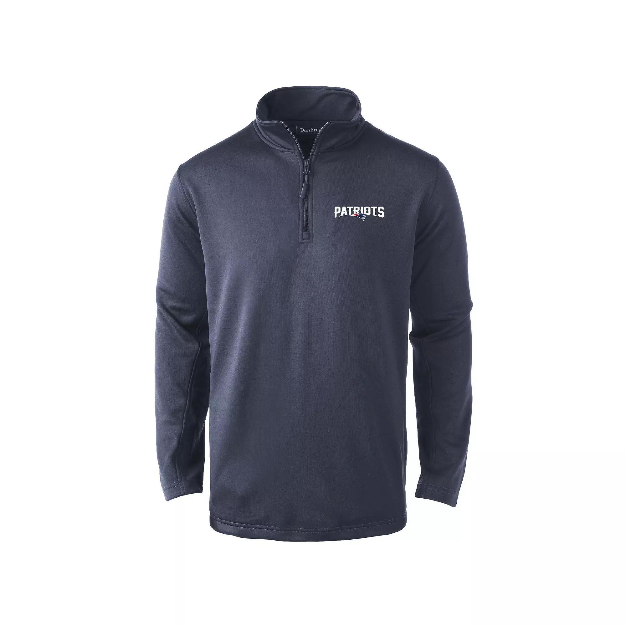 Men's Dunbrooke Navy New England Patriots All-Star Tech Quarter-Zip Top, Size: 3XL, Blue Product Image