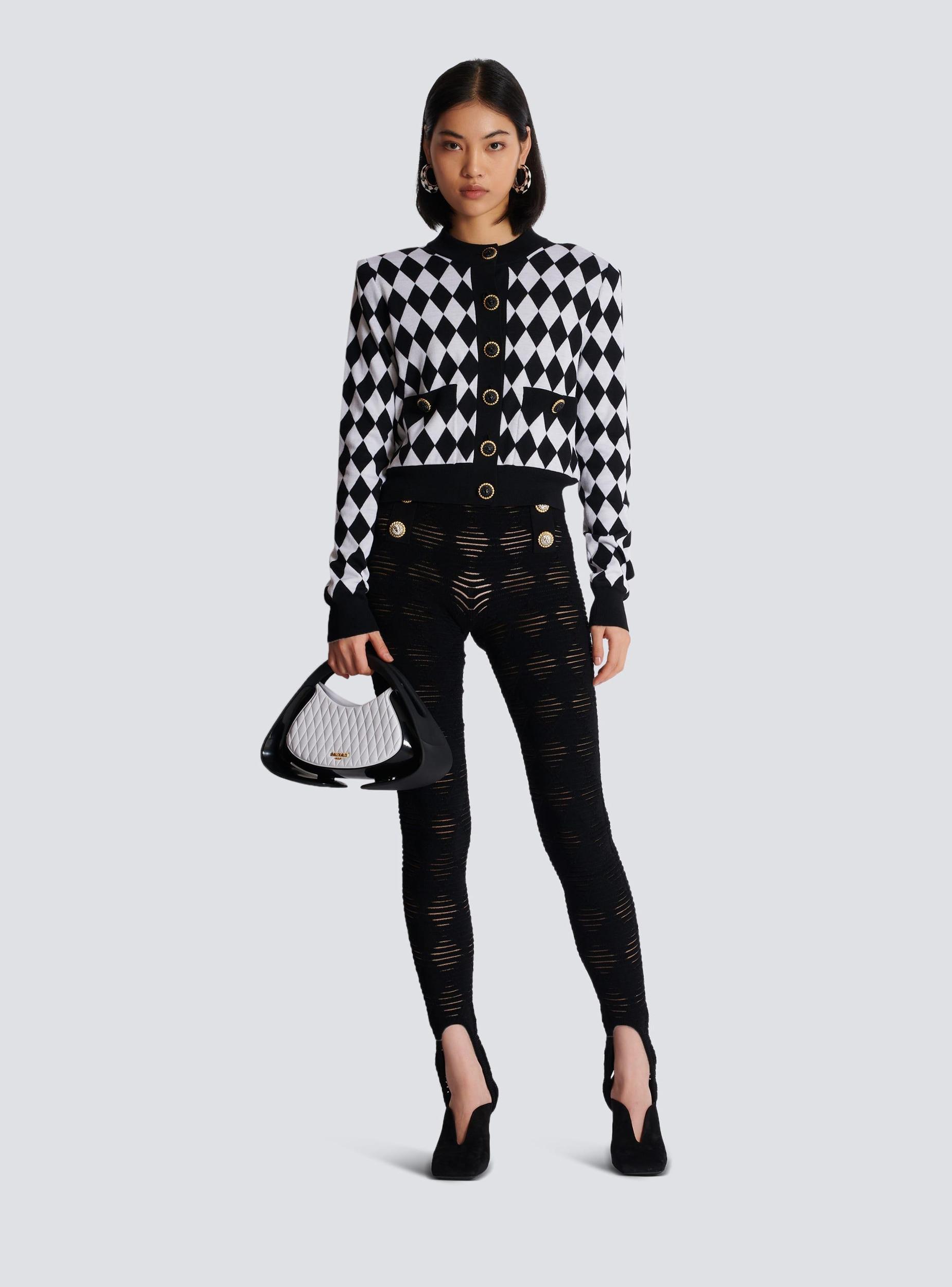 Diamond knit cardigan Product Image