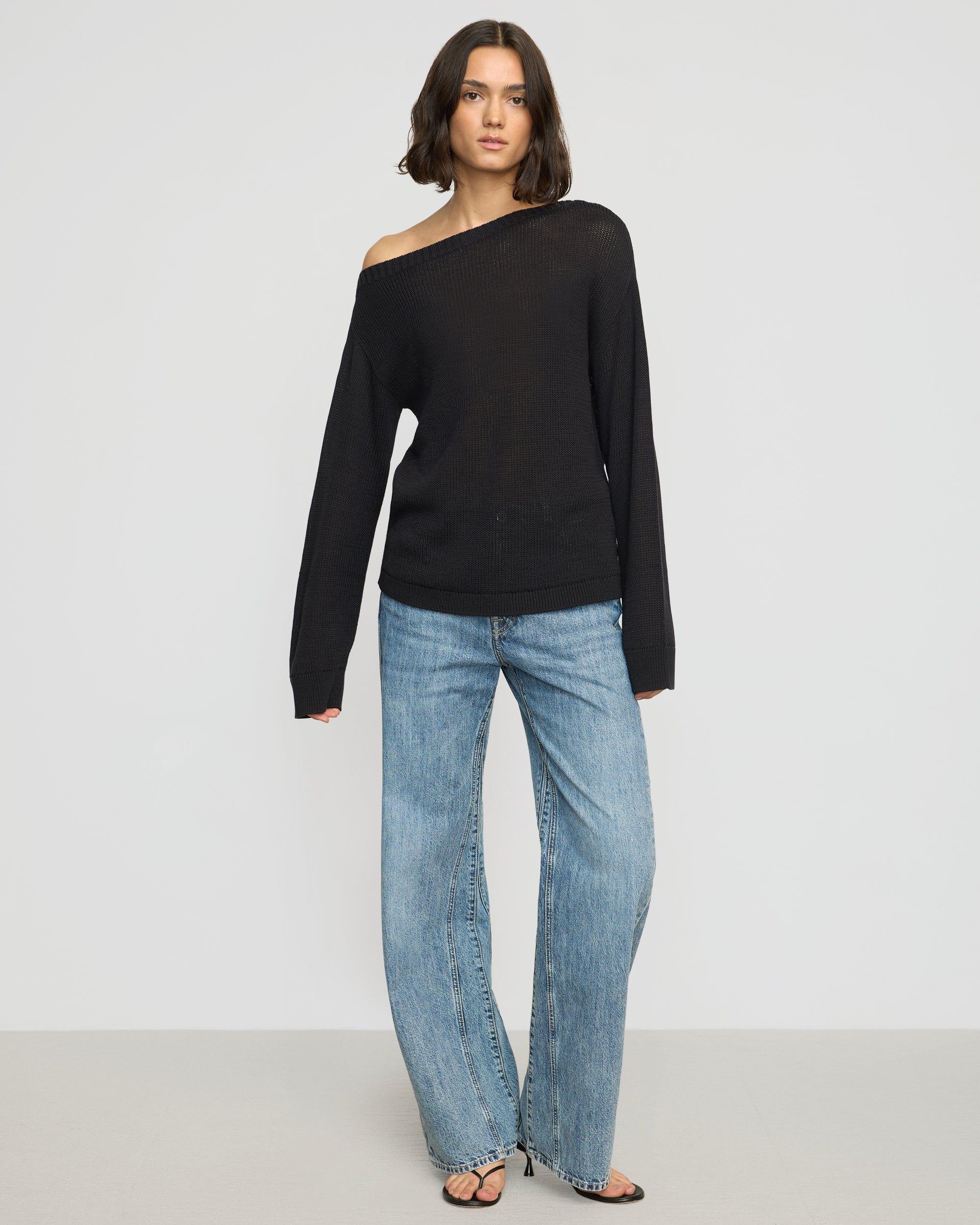 Issa Lightweight Off-Shoulder Sweater Product Image