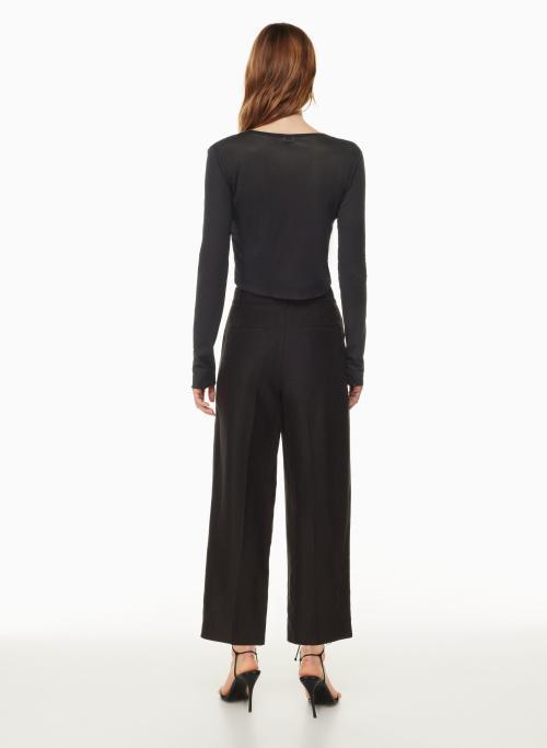the effortless pant™ linen cropped Product Image