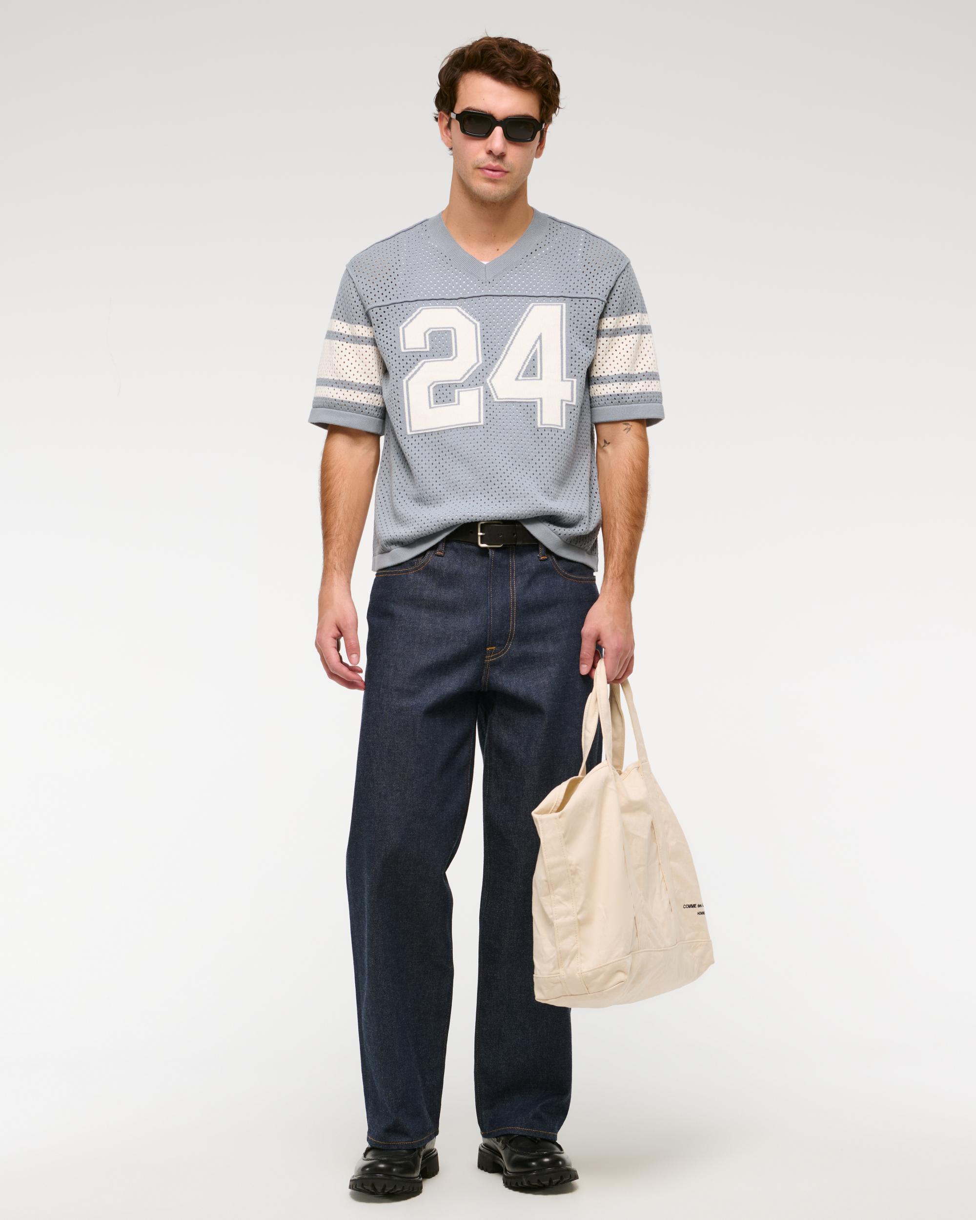 Football Jersey-Inspired Sweater Product Image
