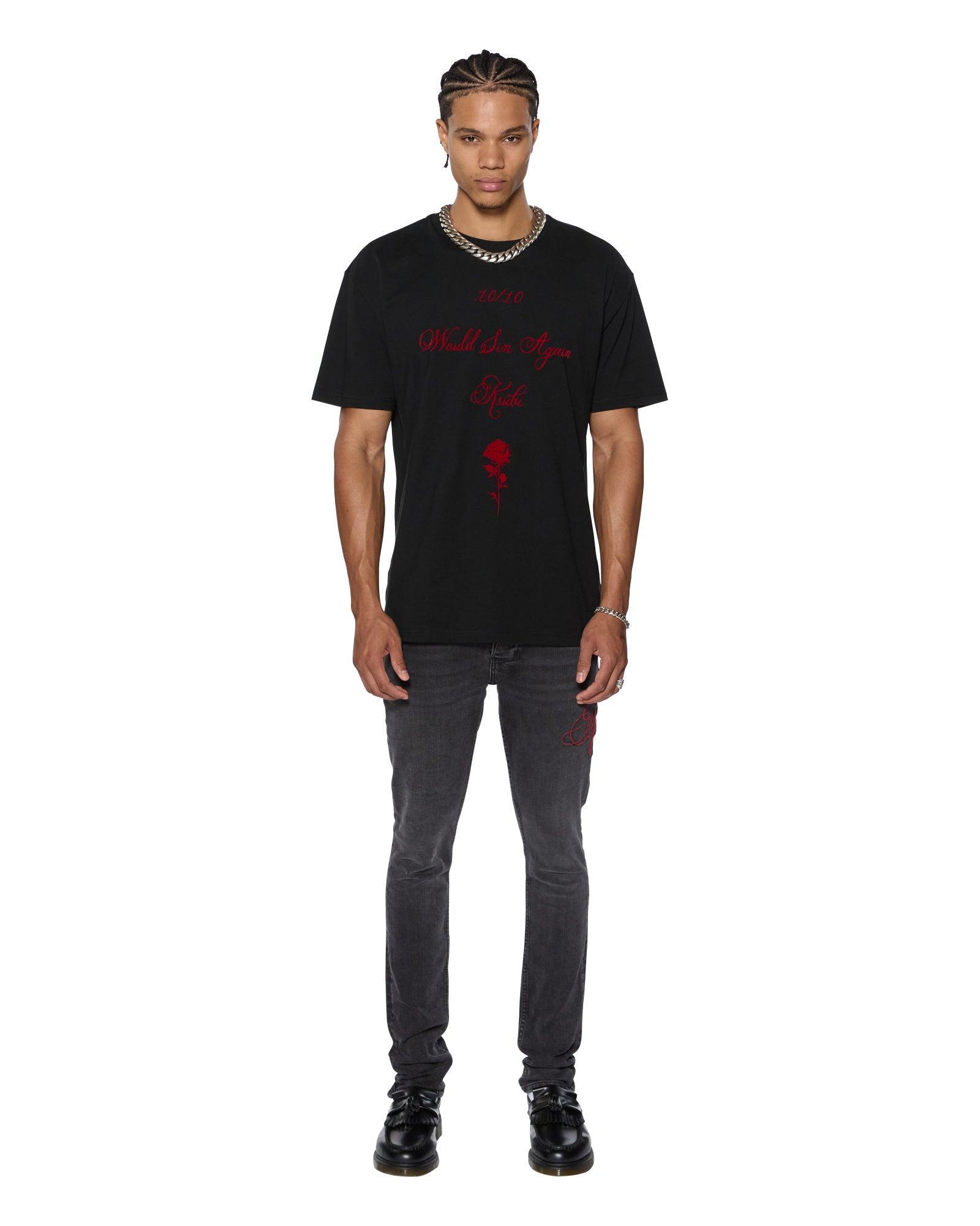 SIN AGAIN BIGGIE SS TEE JET BLACK Male Product Image