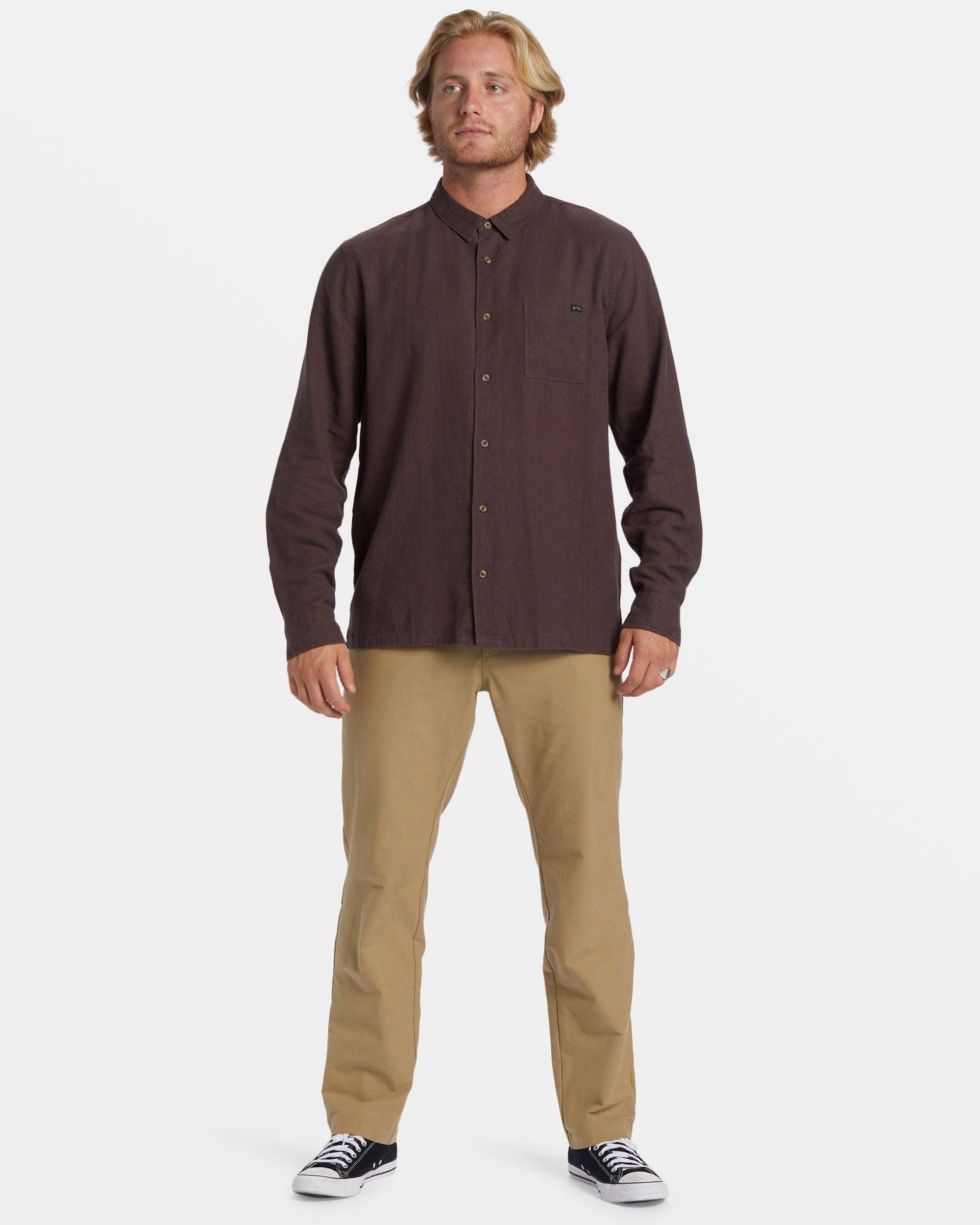 Ricardo Long Sleeve Shirt - Plum Male Product Image