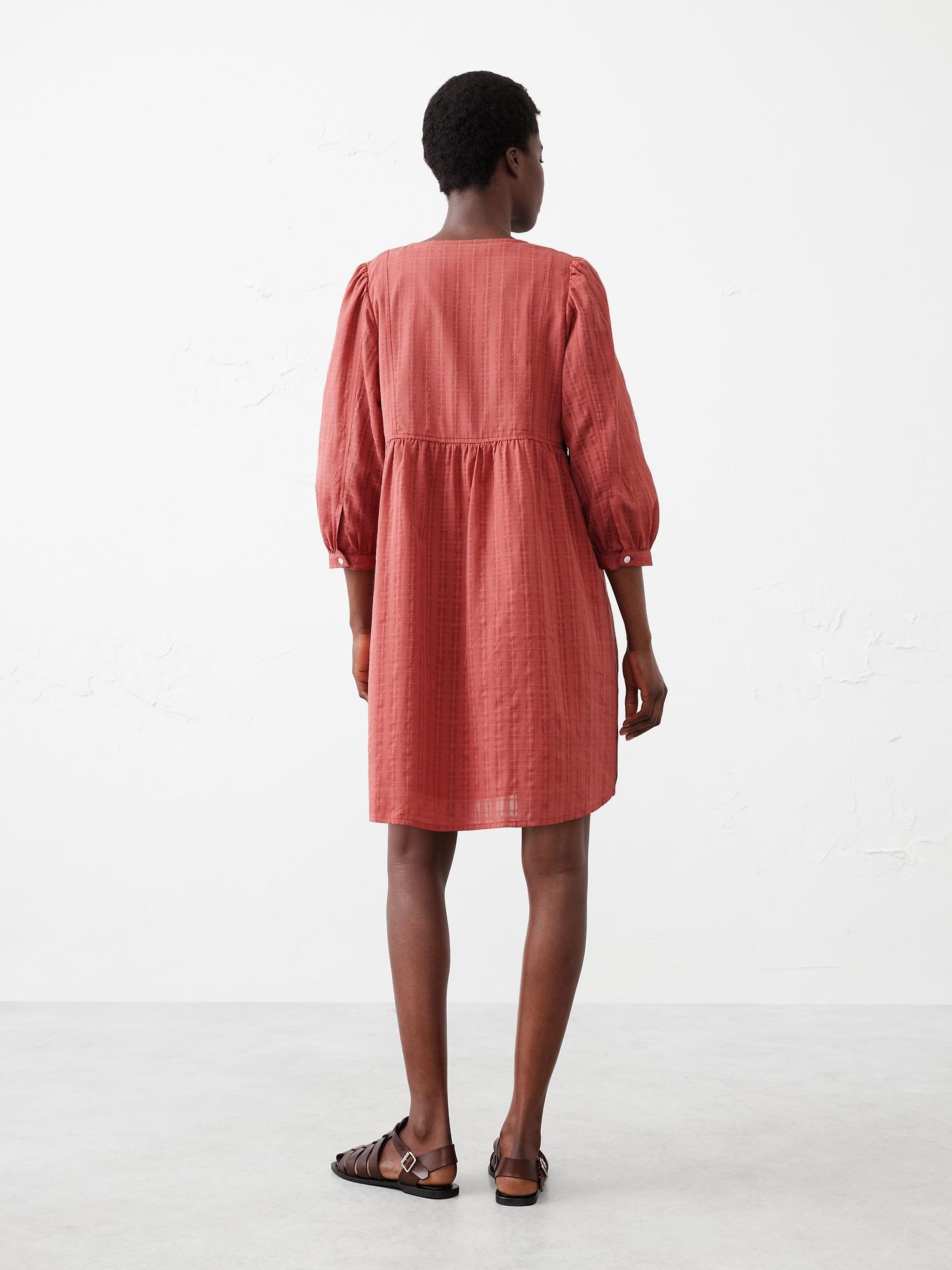 Puff-Sleeve Peplum Mini Shift Product Image