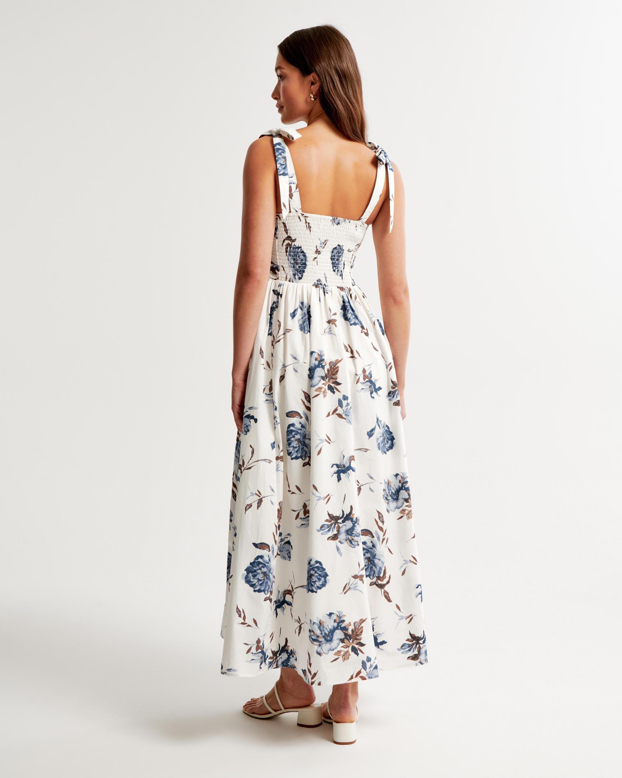 The A&F Emerson Tie-Strap Maxi Dress Product Image