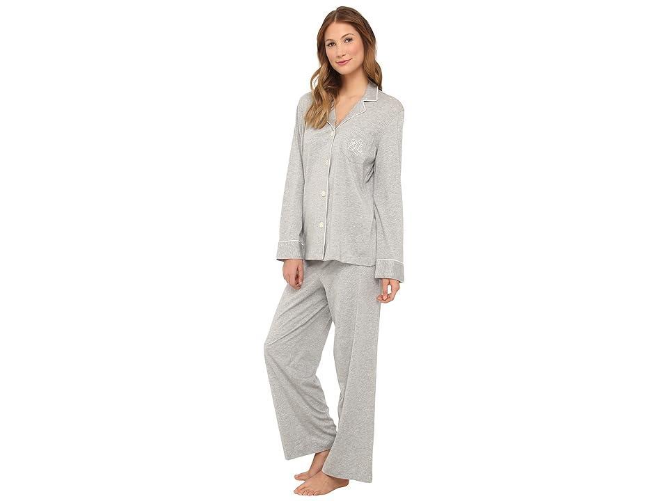 Lauren Ralph Lauren Hammond Knits Pajama Set (Heather Grey) Women's Pajama Sets Product Image